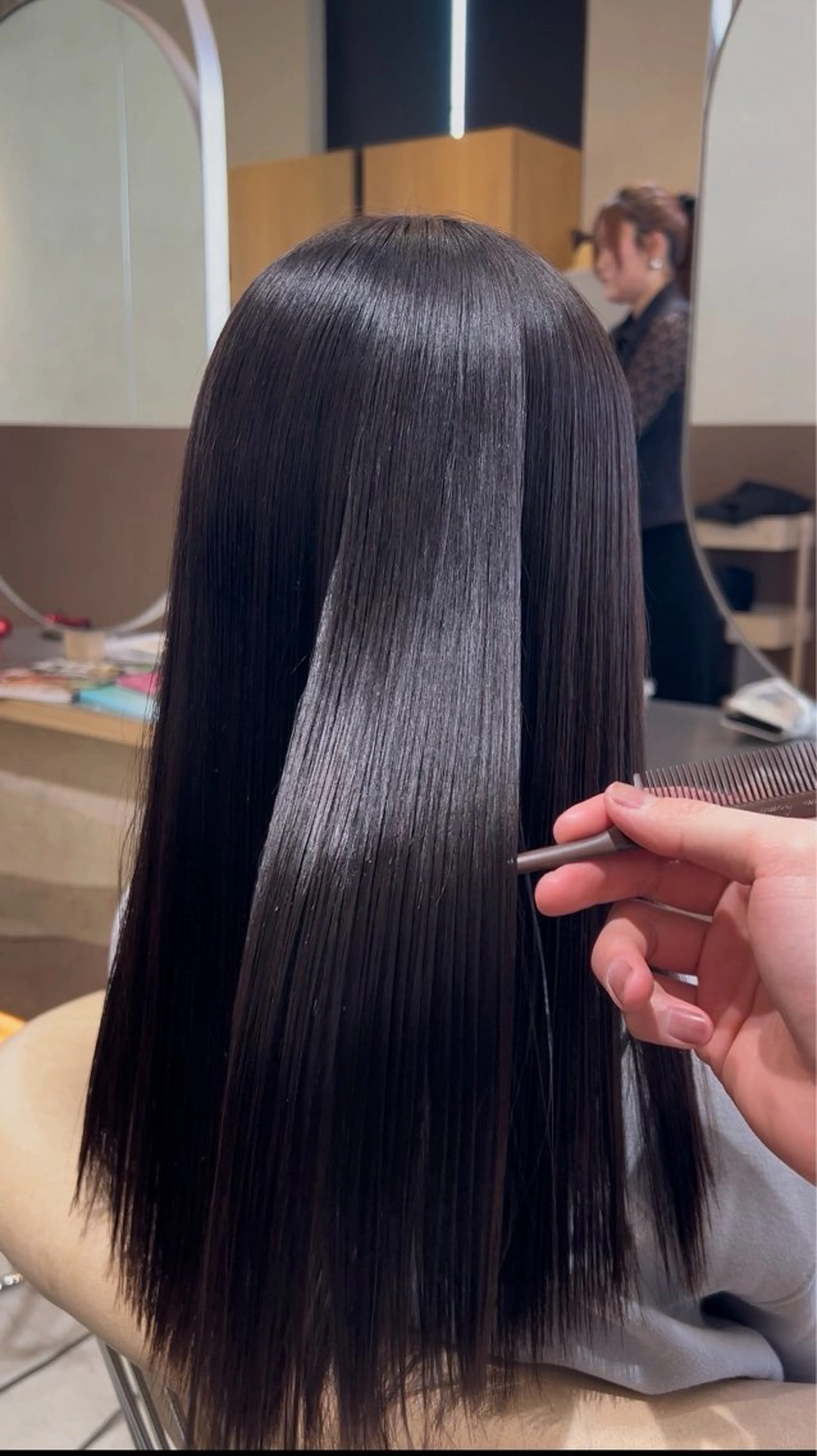 ロング カット 縮毛矯正 平田 悠馬のヘアスタイル