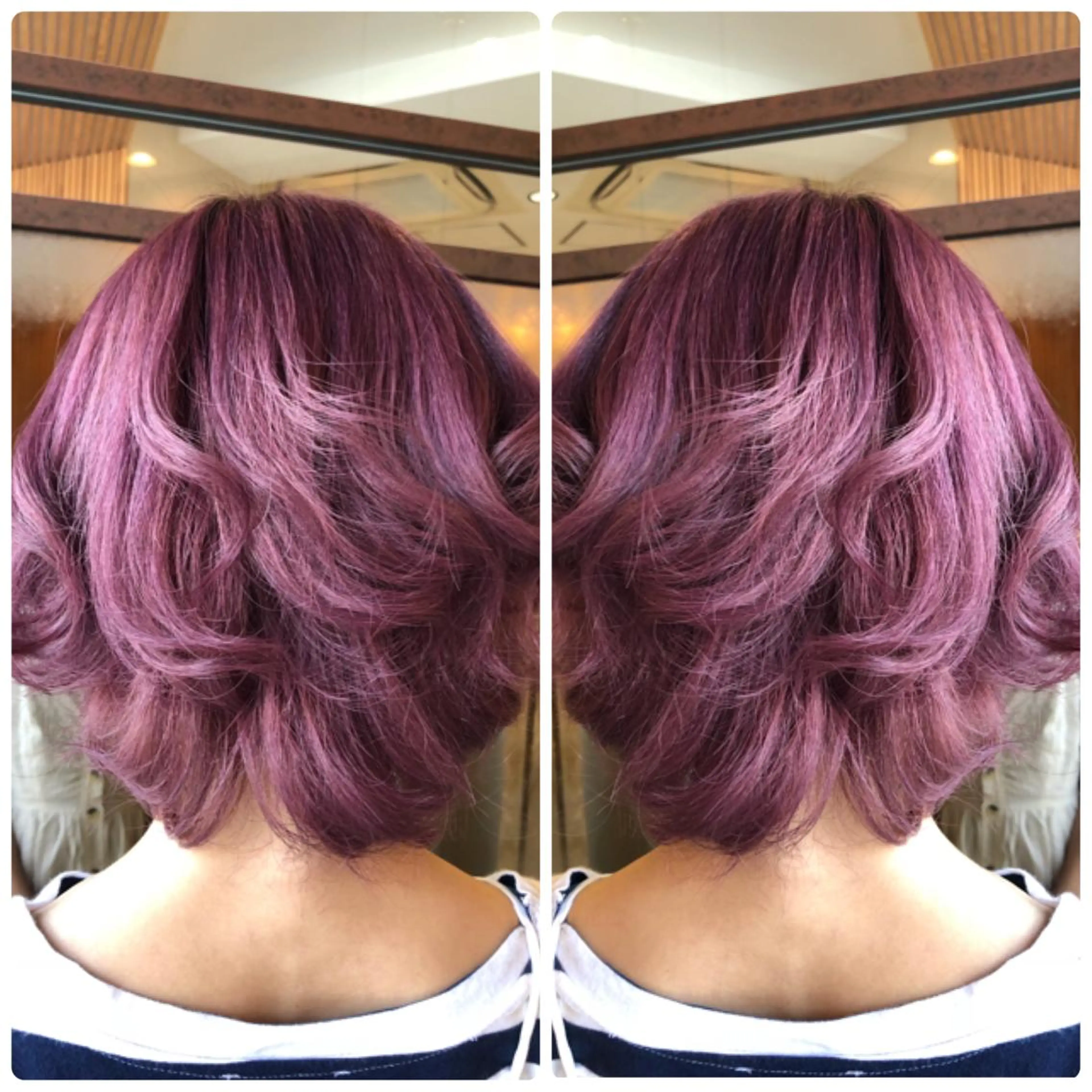 ミディアム カラー ピンクカラー ヘアカラー トリートメント 小山内 龍一郎 店長のヘアスタイル