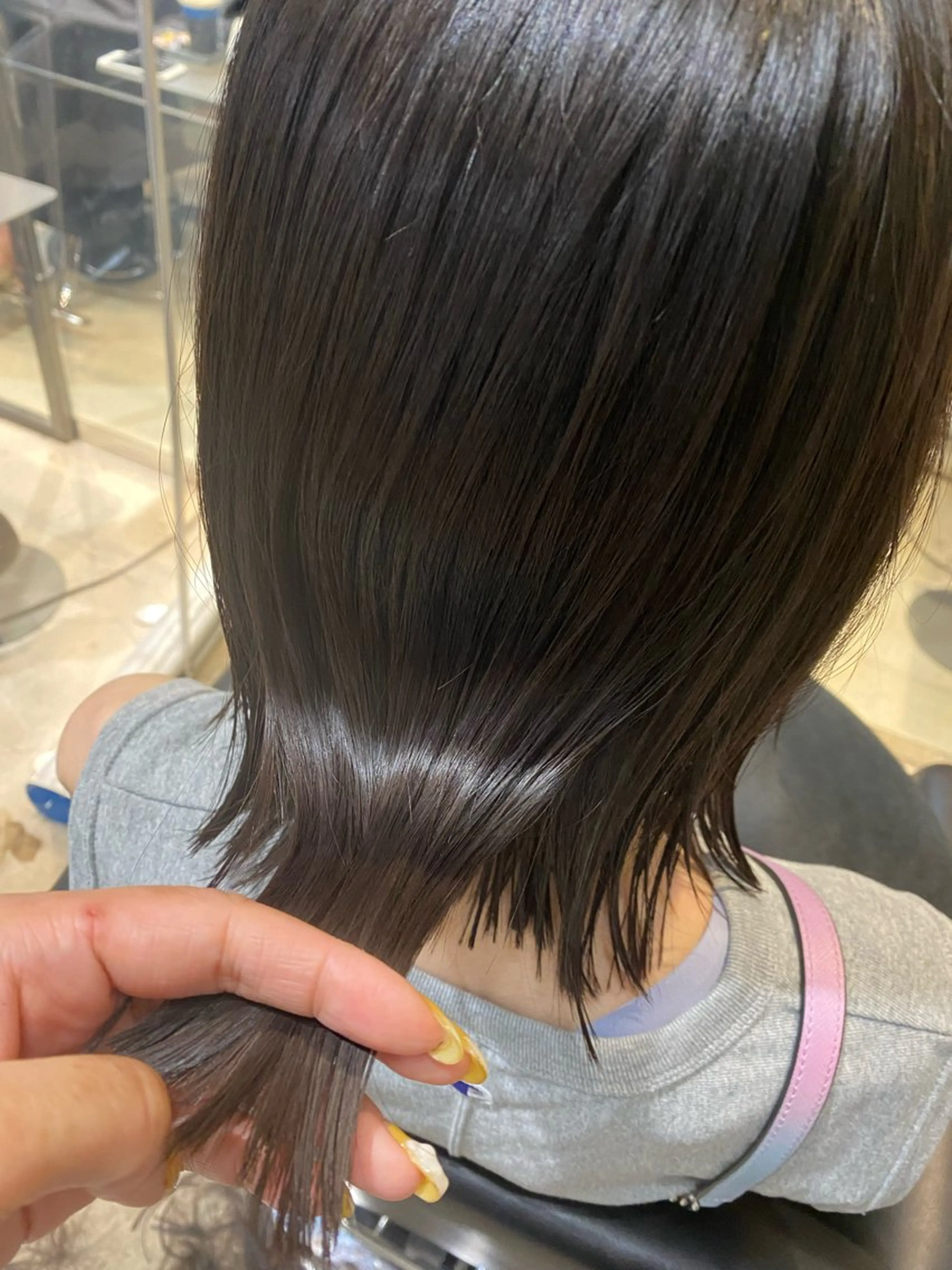 セミロング カラー 髪質改善/艶髪矯正 /長谷川なつみのヘアスタイル