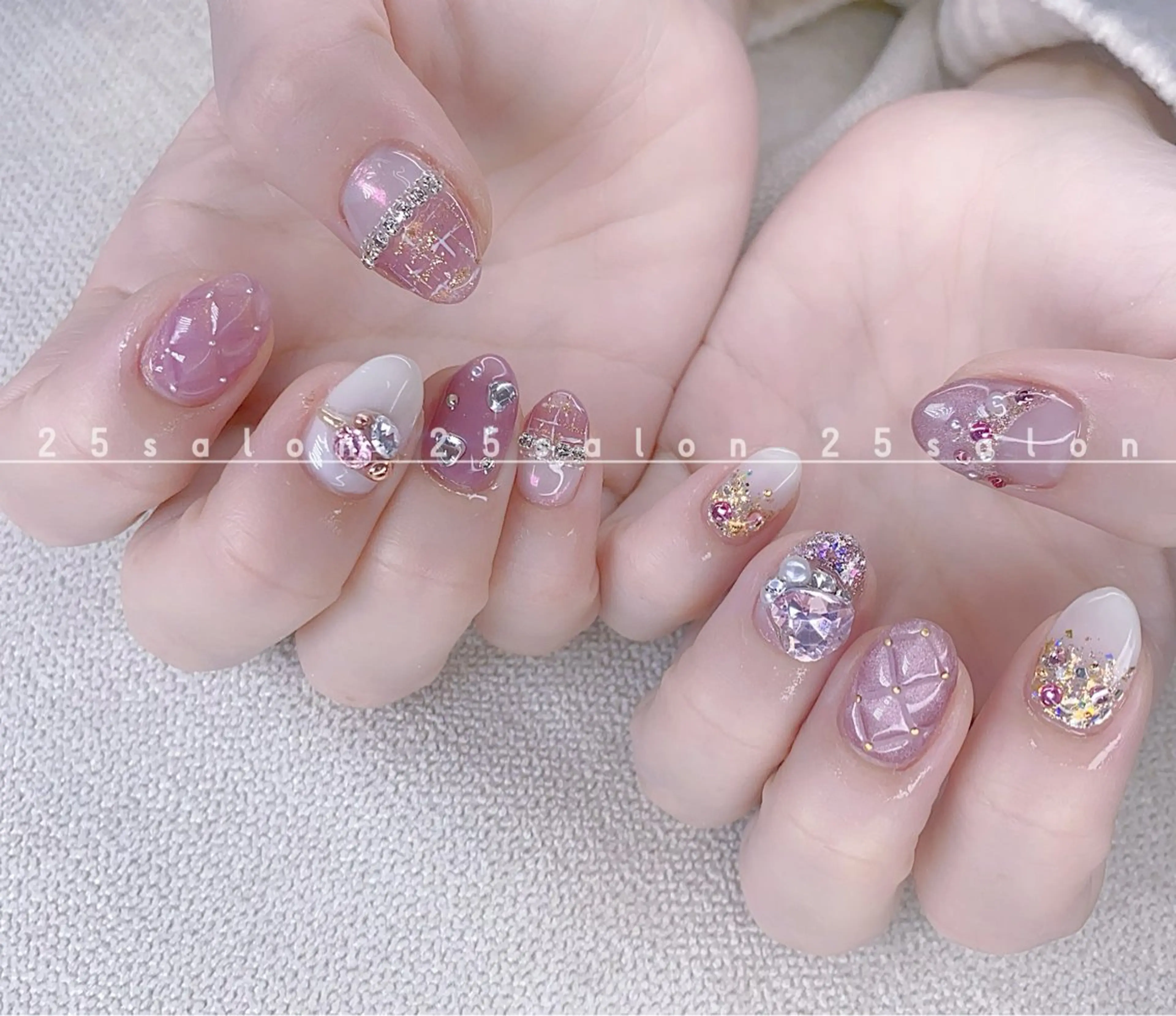 ネイル オーロラネイル チークネイル フットネイル フレンチネイル ジェルネイル 2 5のマツエク・マツパデザイン