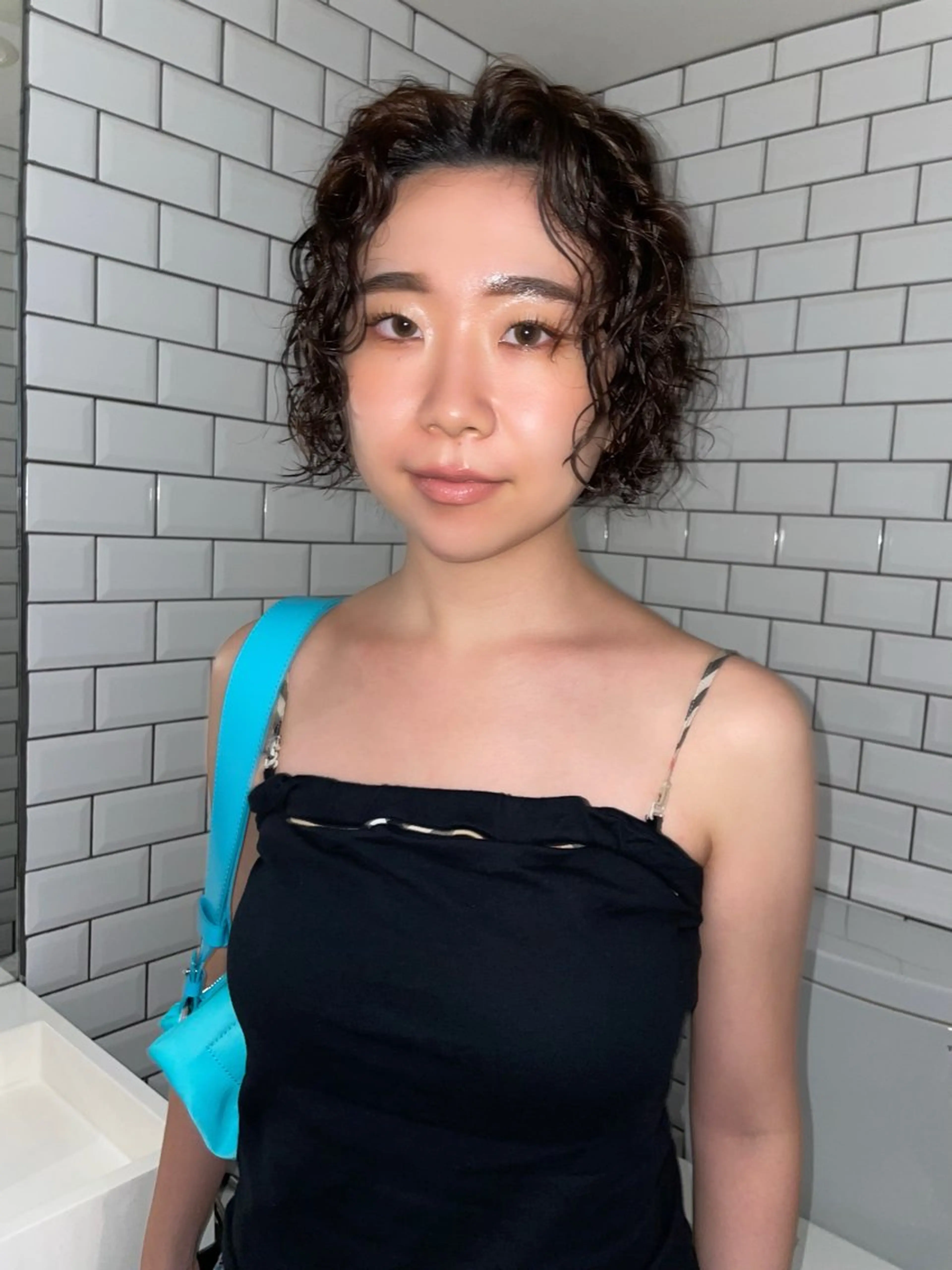 パーマ ボブ.顔周りカット カット/ユキカのヘアスタイル