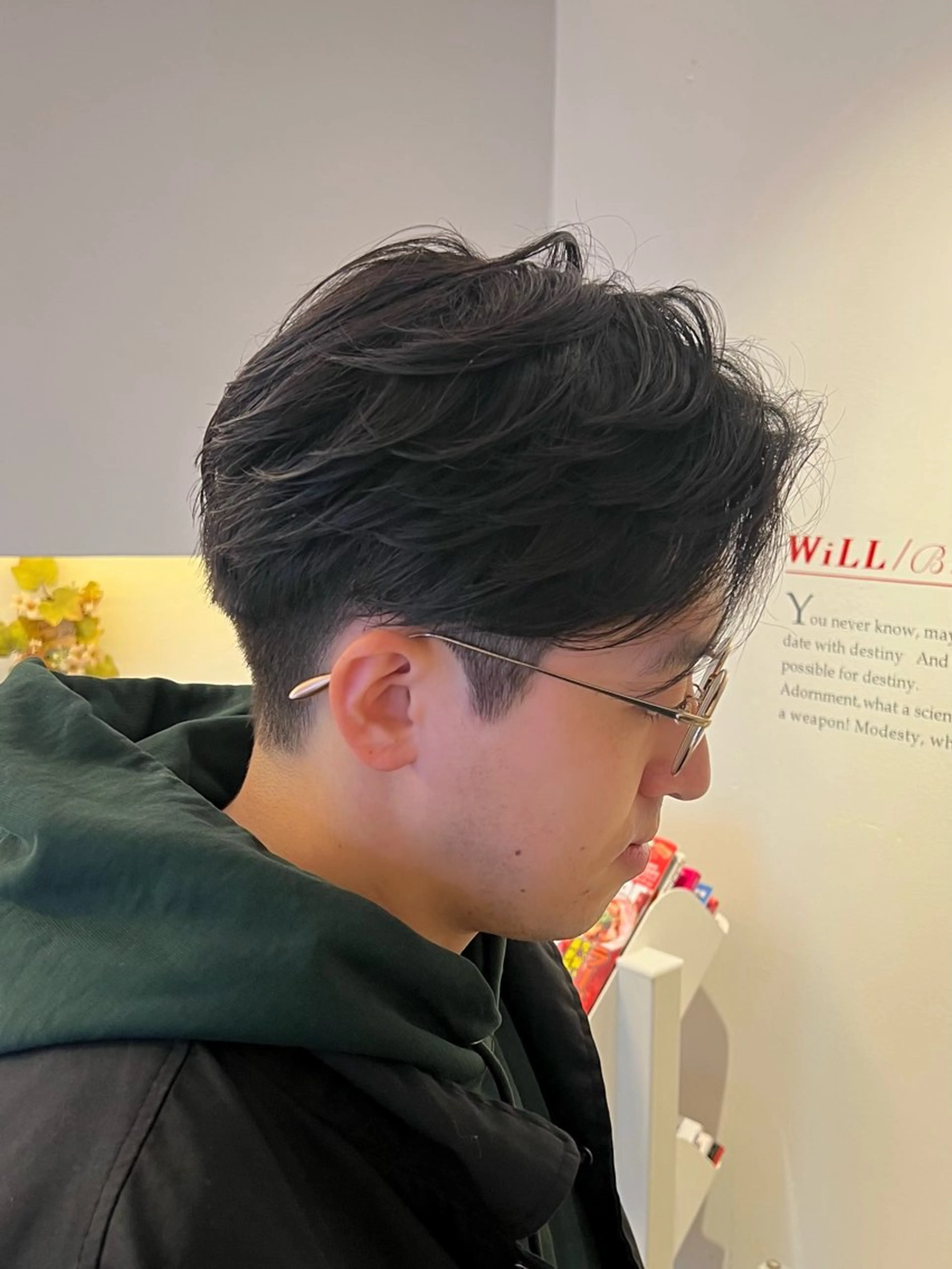 ショート パーマ メンズ メンズパーマ ニュアンスパーマ カット パーマ メンズパーマ 特化/京橋/栗野のヘアスタイル