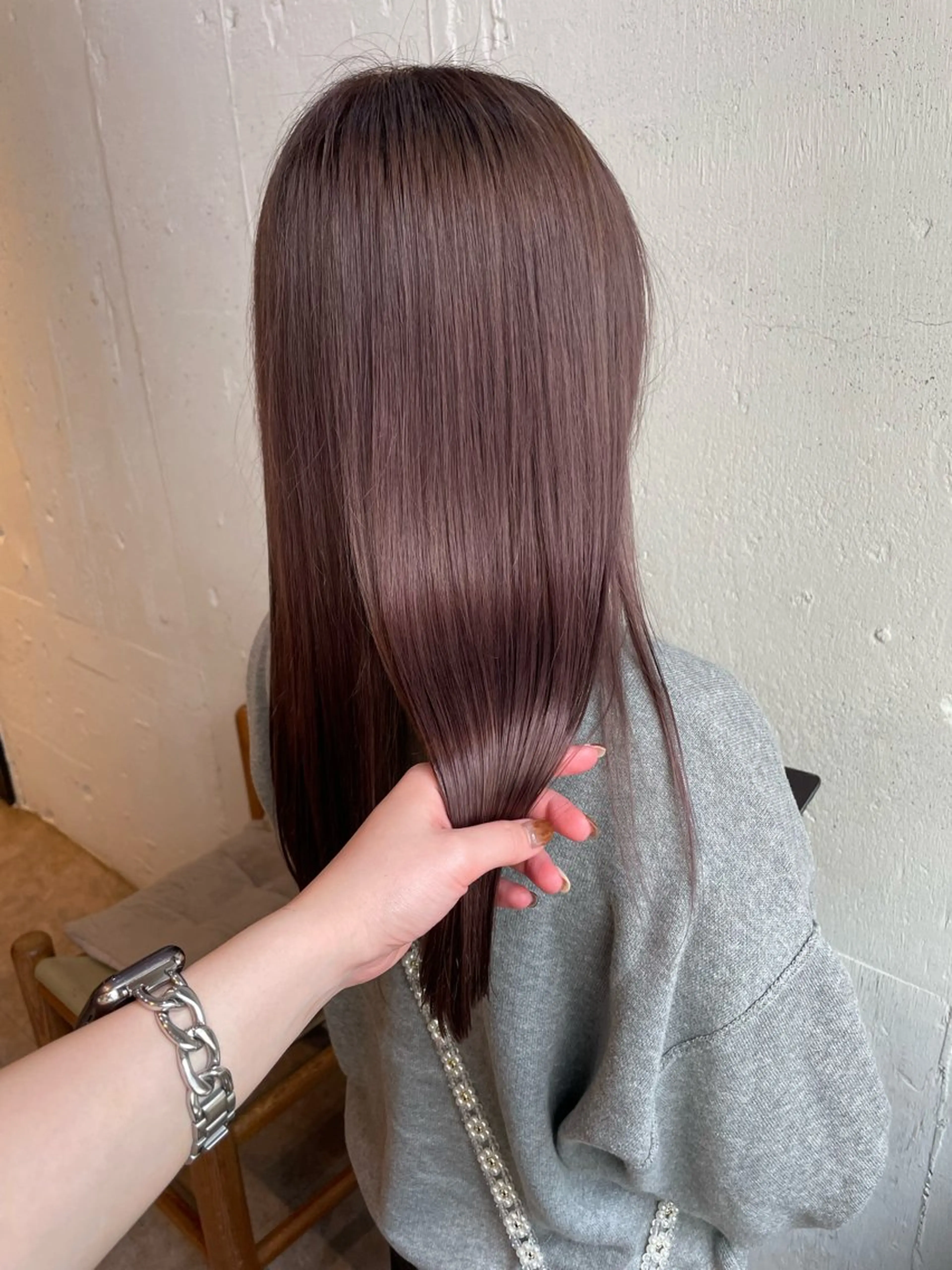 セミロング カラー カット ヘアカラー トリートメント hisano / ハイトーン･透明感のヘアスタイル