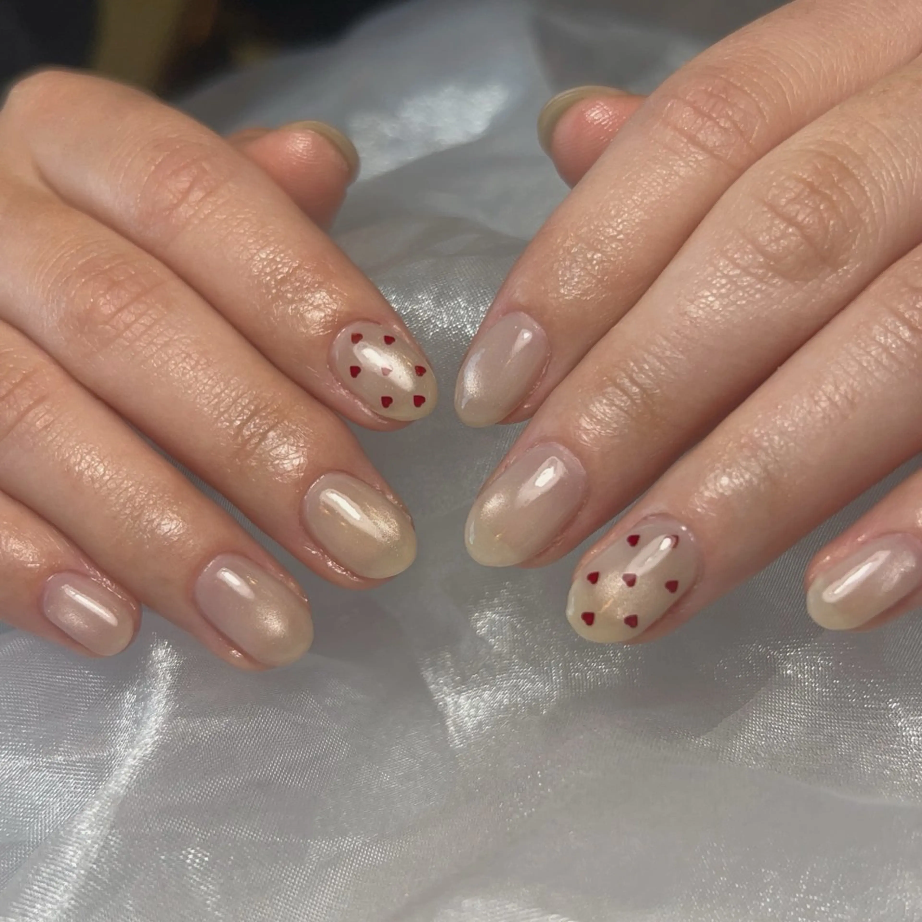 ネイル ハート オフィスネイル シンプルネイル ハンドネイル LooP - RECO-のネイルデザイン