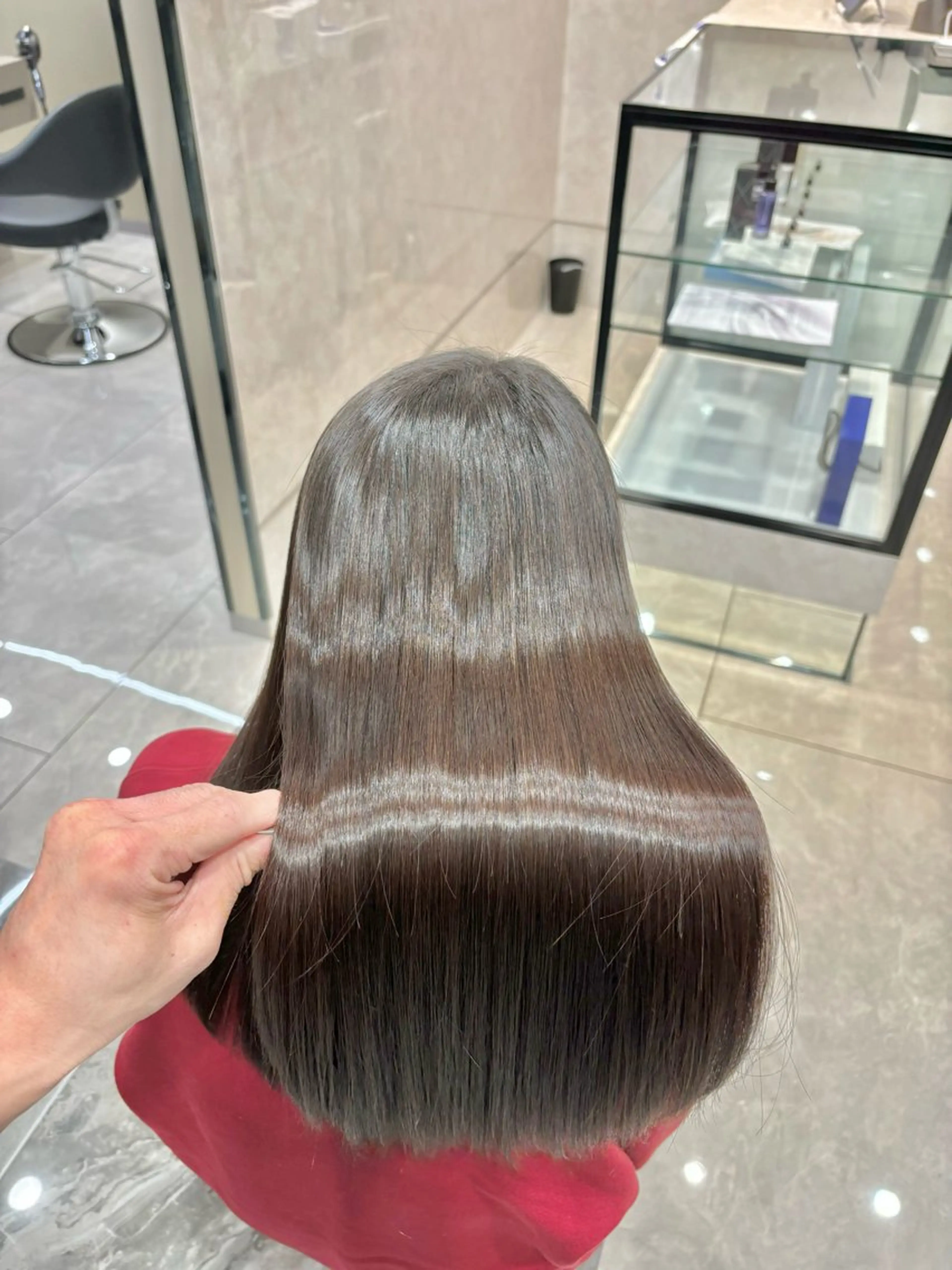 セミロング 縮毛矯正 藤田優介 [大宮/縮毛矯正]のヘアスタイル