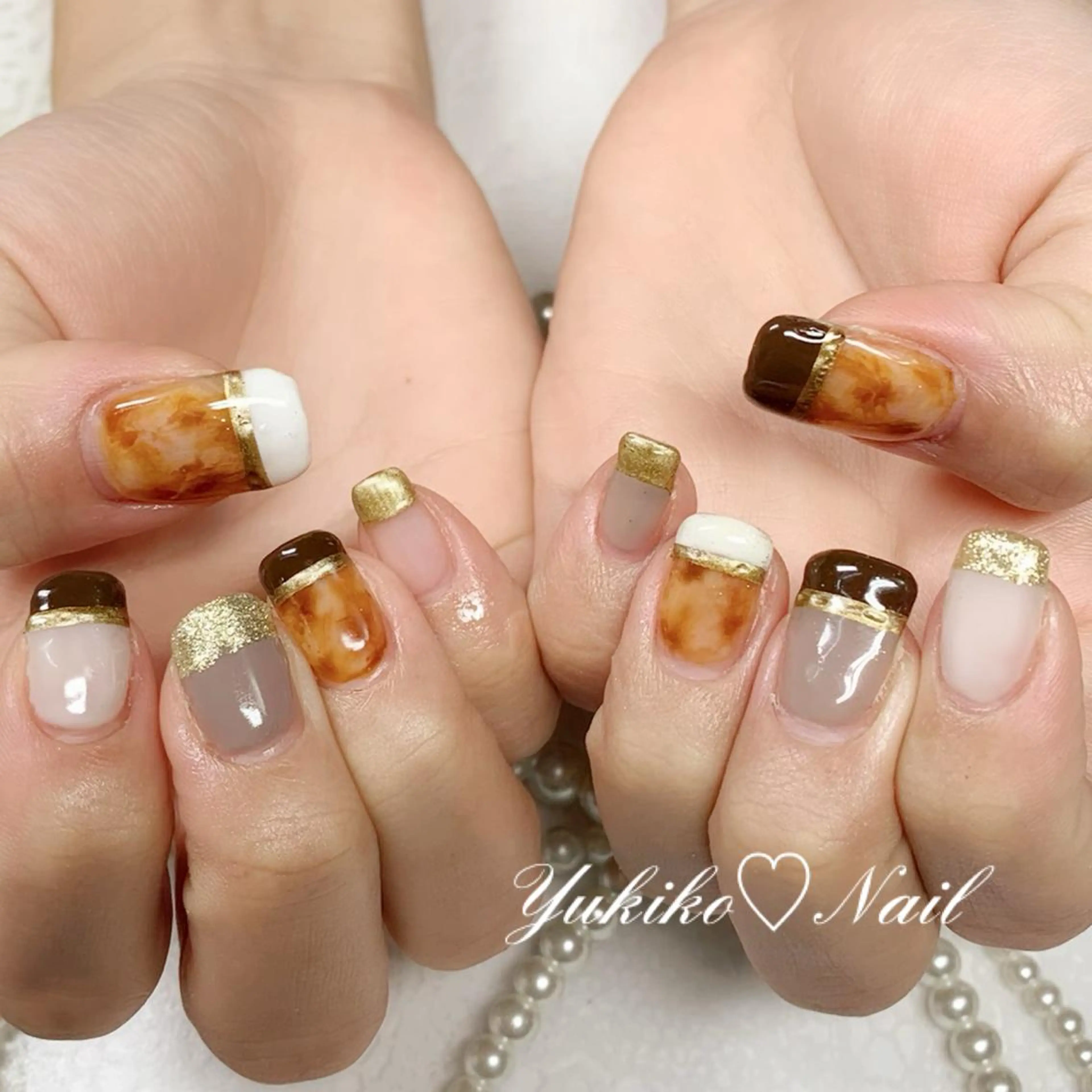 ネイル 持ち込み ニュアンスネイル ユキコ ネイルのネイルデザイン