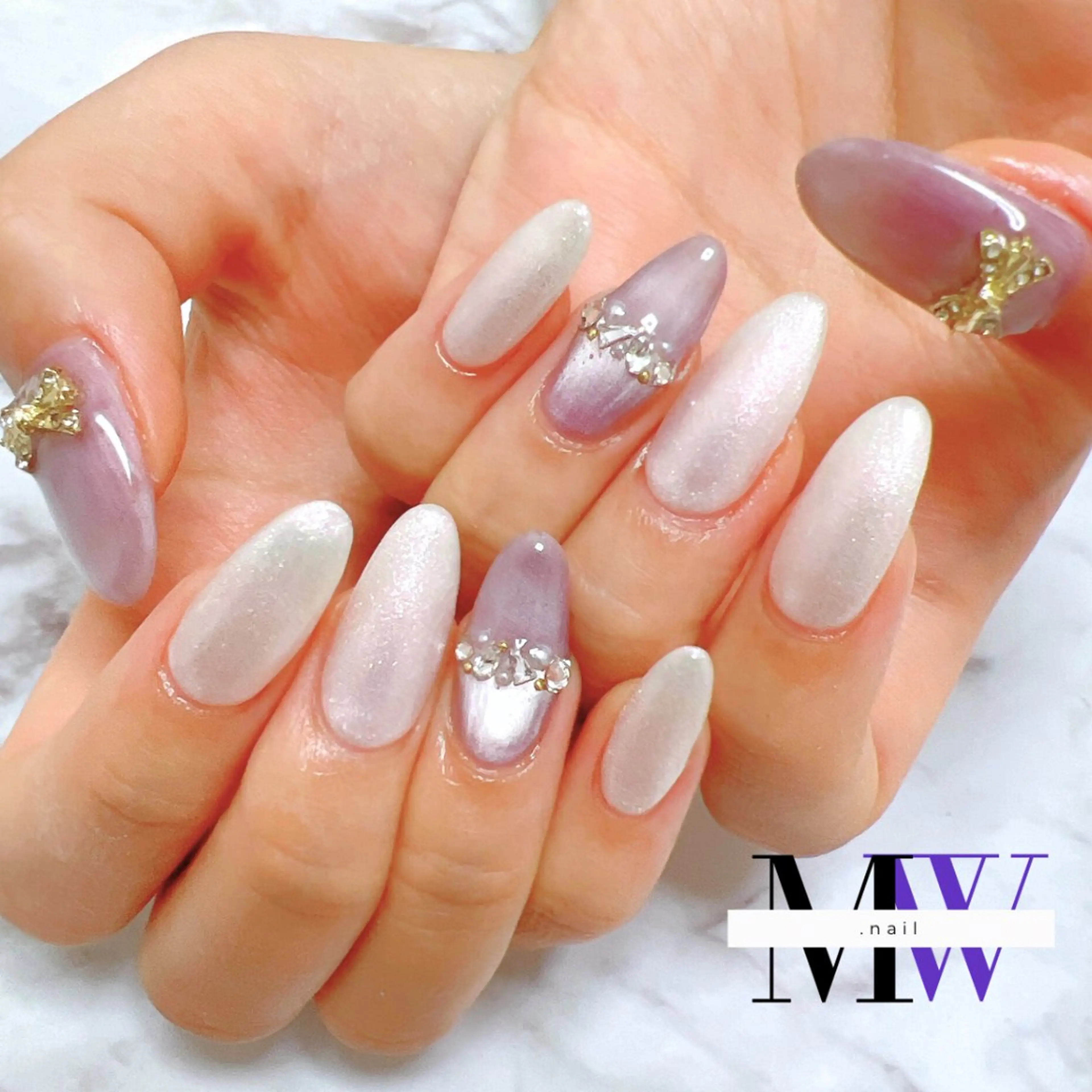 ネイル マグネットネイル ハンドネイル MW .nailのネイルデザイン