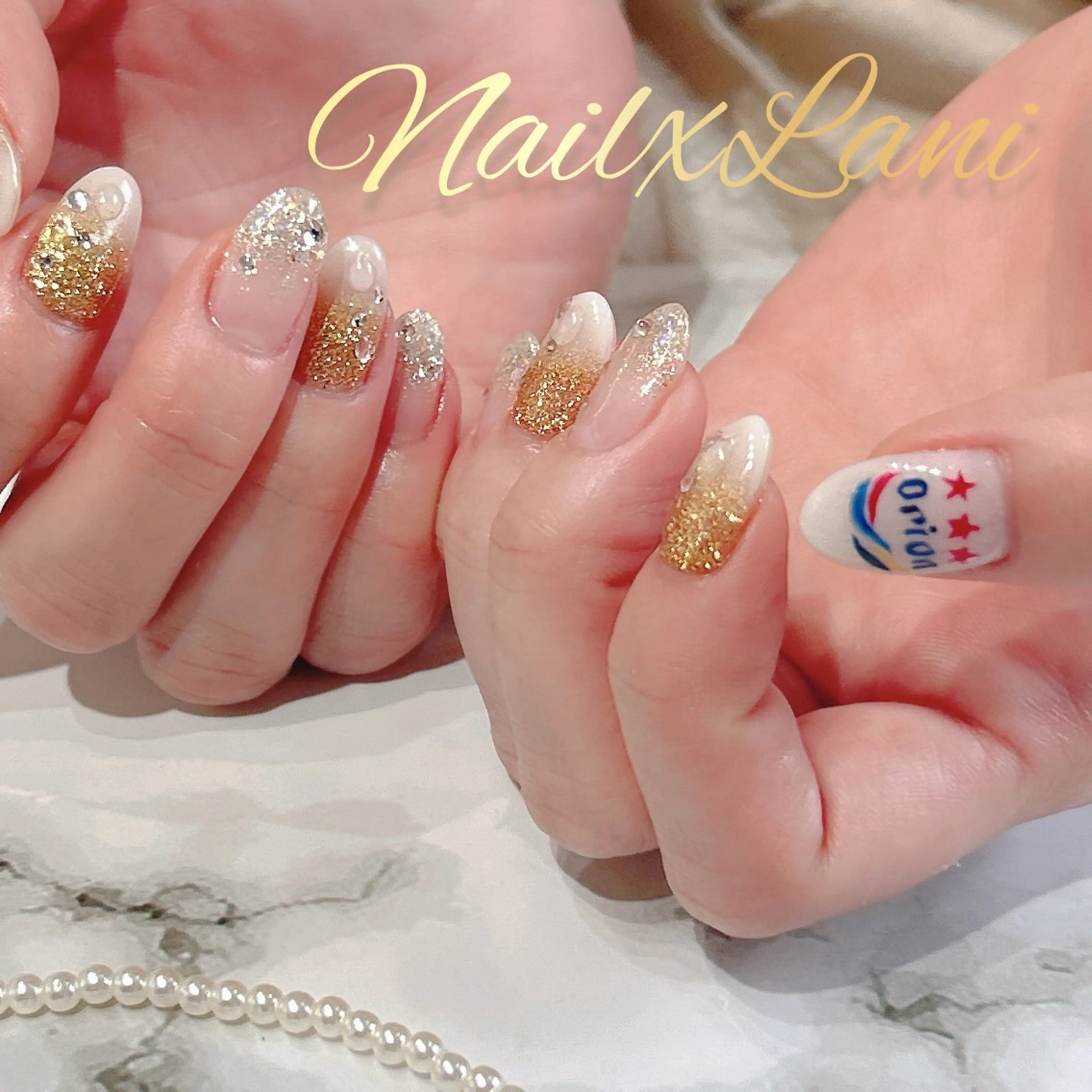 ネイル フットネイル ジェルネイル マグネットネイル パラジェル Nail×Lani 深爪矯正対応◎のネイルデザイン