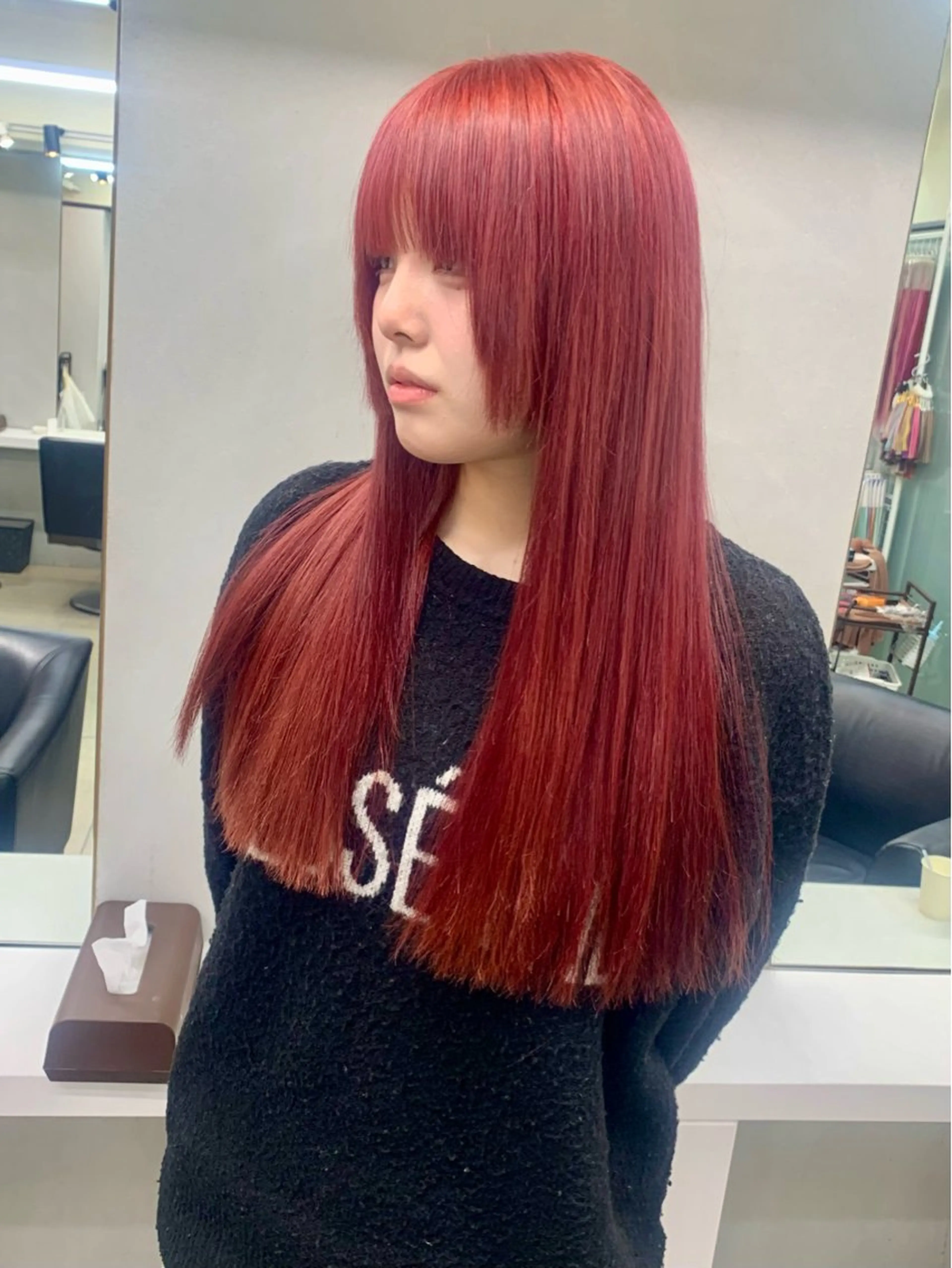 セミロング カラー ヘアアレンジ ヘアカラー トリートメント 個性爆弾💣 ダブルカラー/ゆかのヘアスタイル
