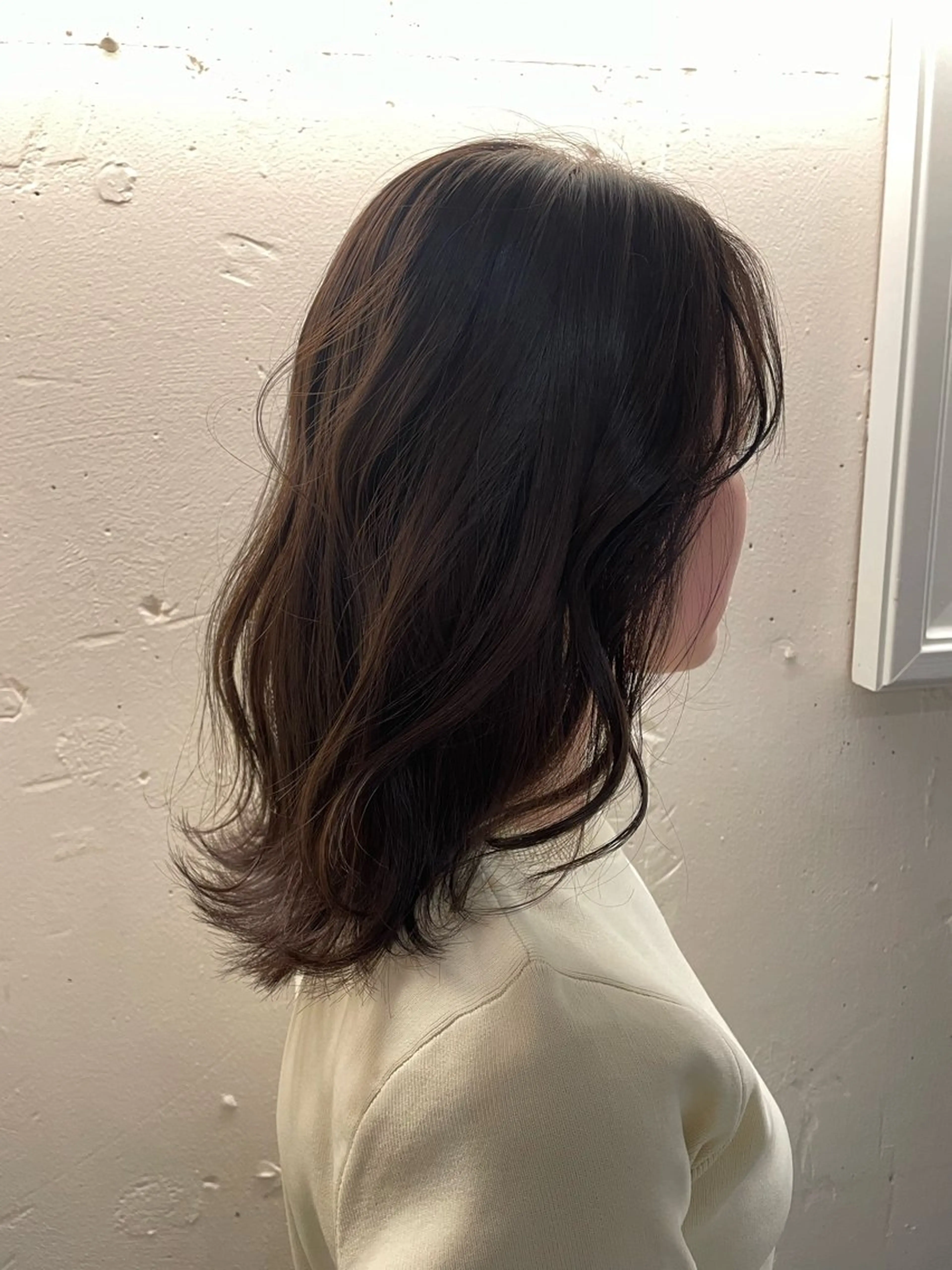 セミロング カラー 透明感カラー🫧/ レイヤー/髪質改善のヘアスタイル