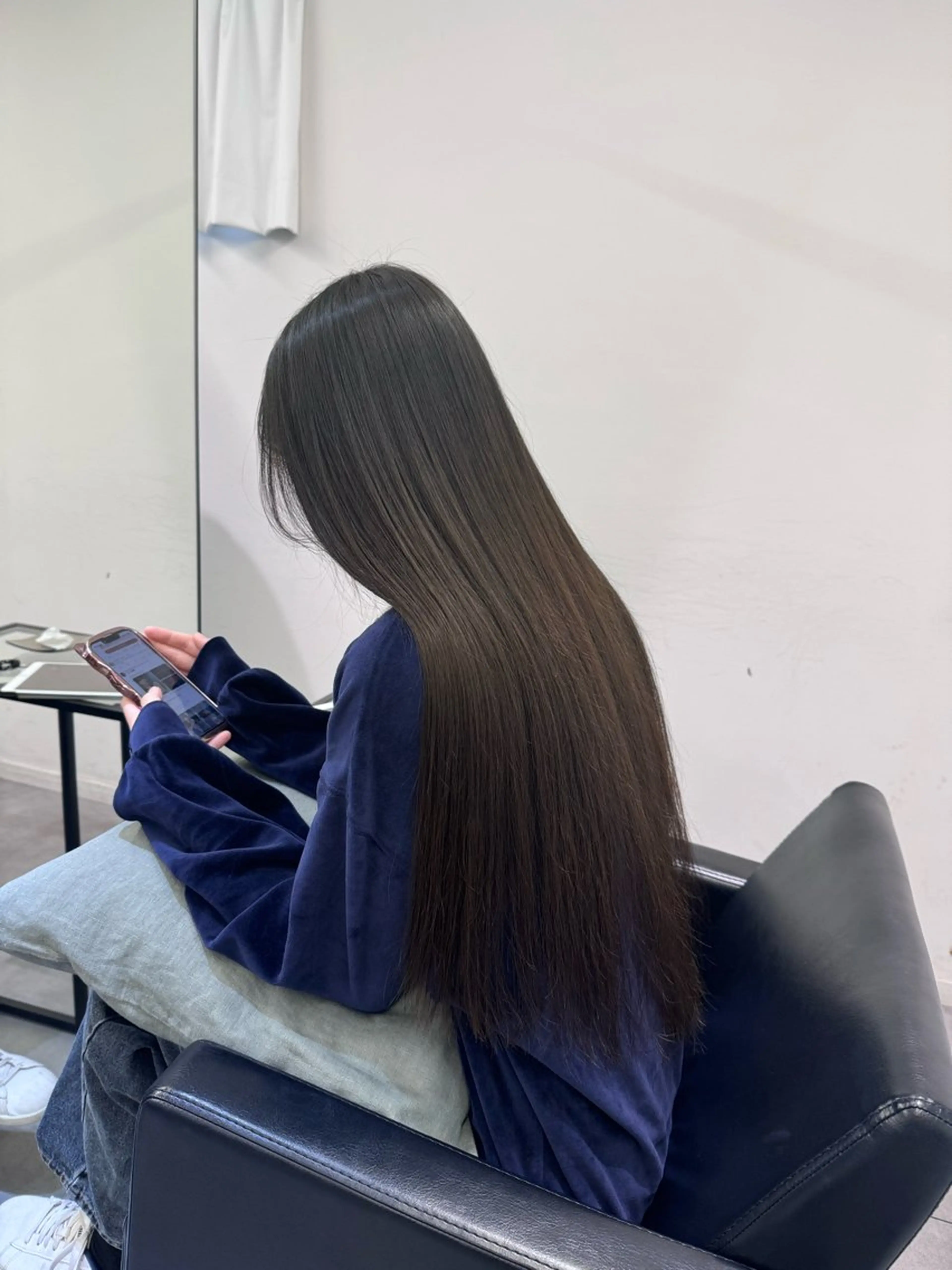 ロング カット 縮毛矯正 髪質改善/艶カラー HANAのヘアスタイル