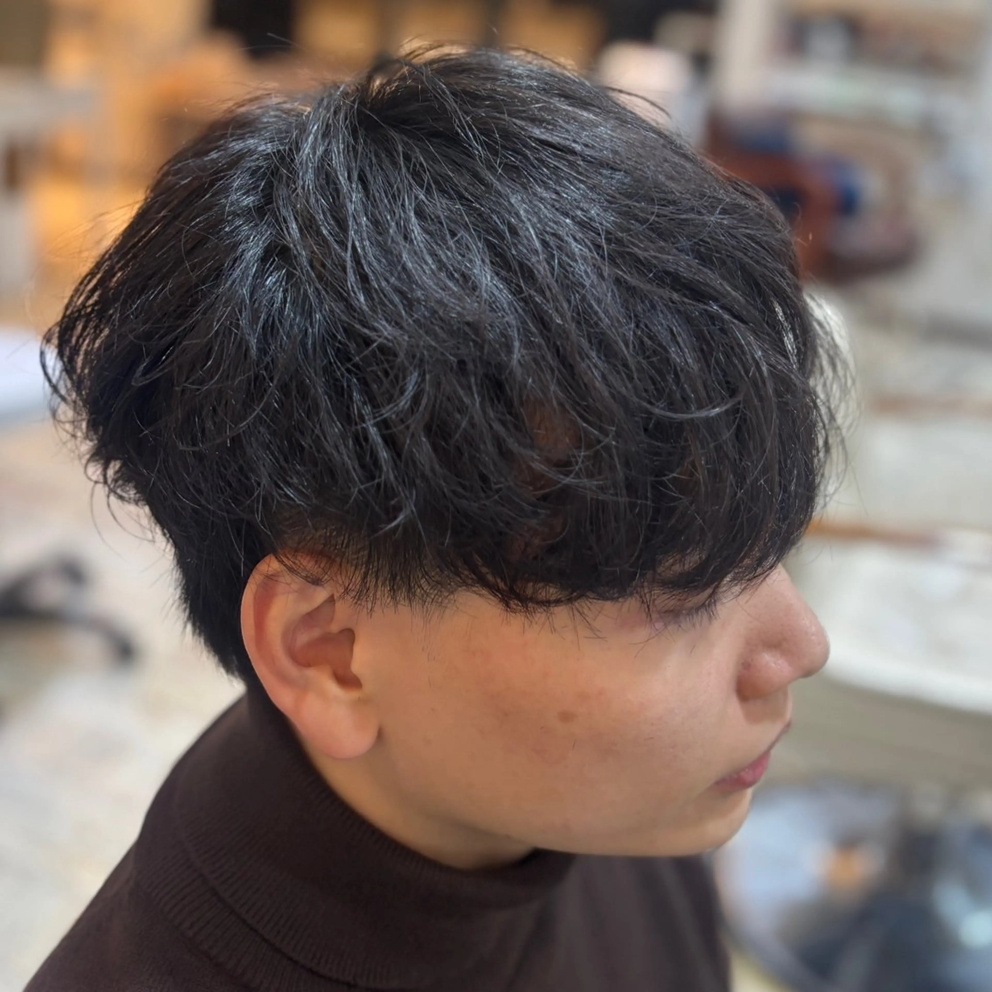 ショート パーマ メンズ カット パーマ 💥桜木町メンズ専門 💥ルキのヘアスタイル