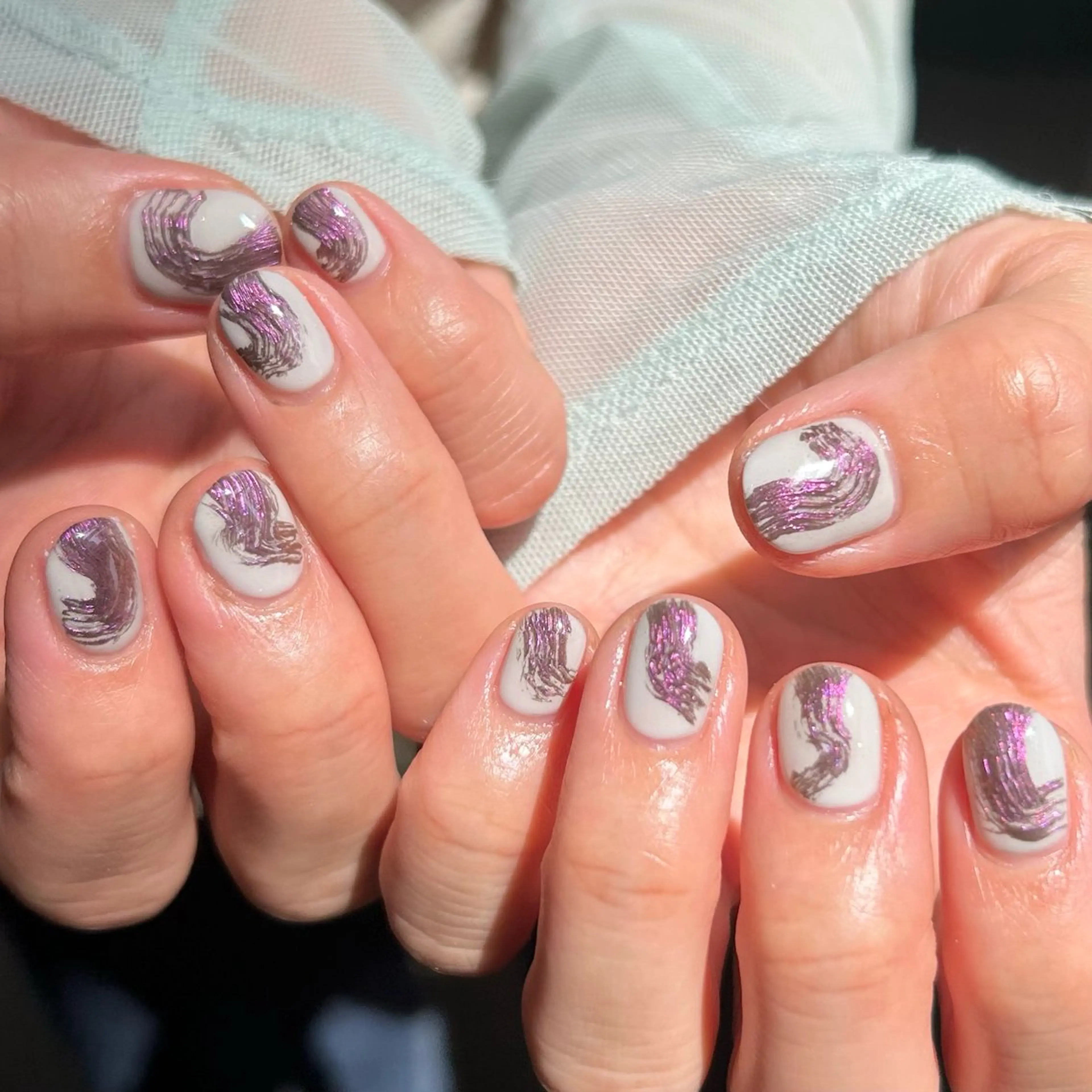 ネイル ショートネイル shine'an fuka🌿🫧のネイルデザイン