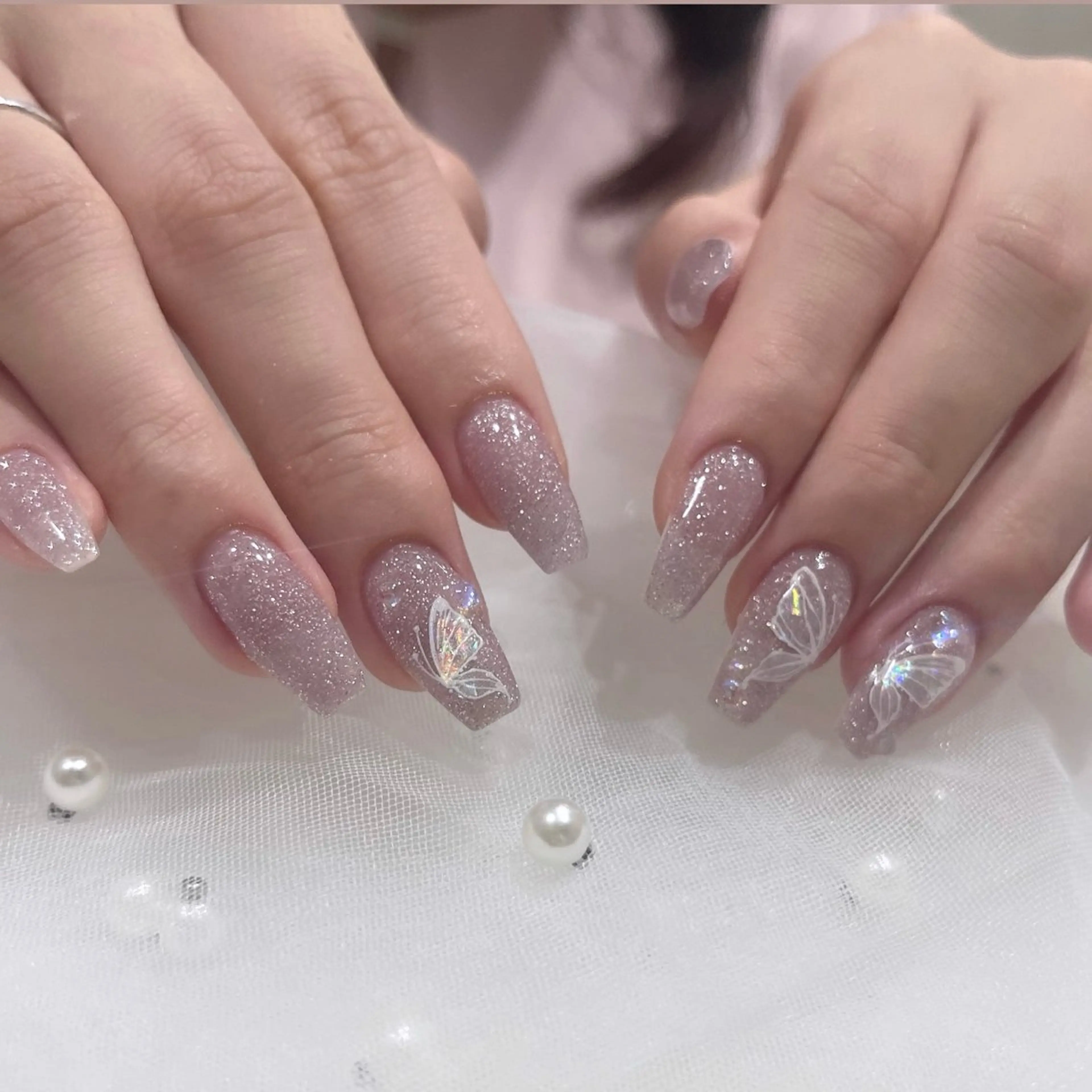 ネイル ハンドネイル 🧁fein. nana🩵のネイルデザイン