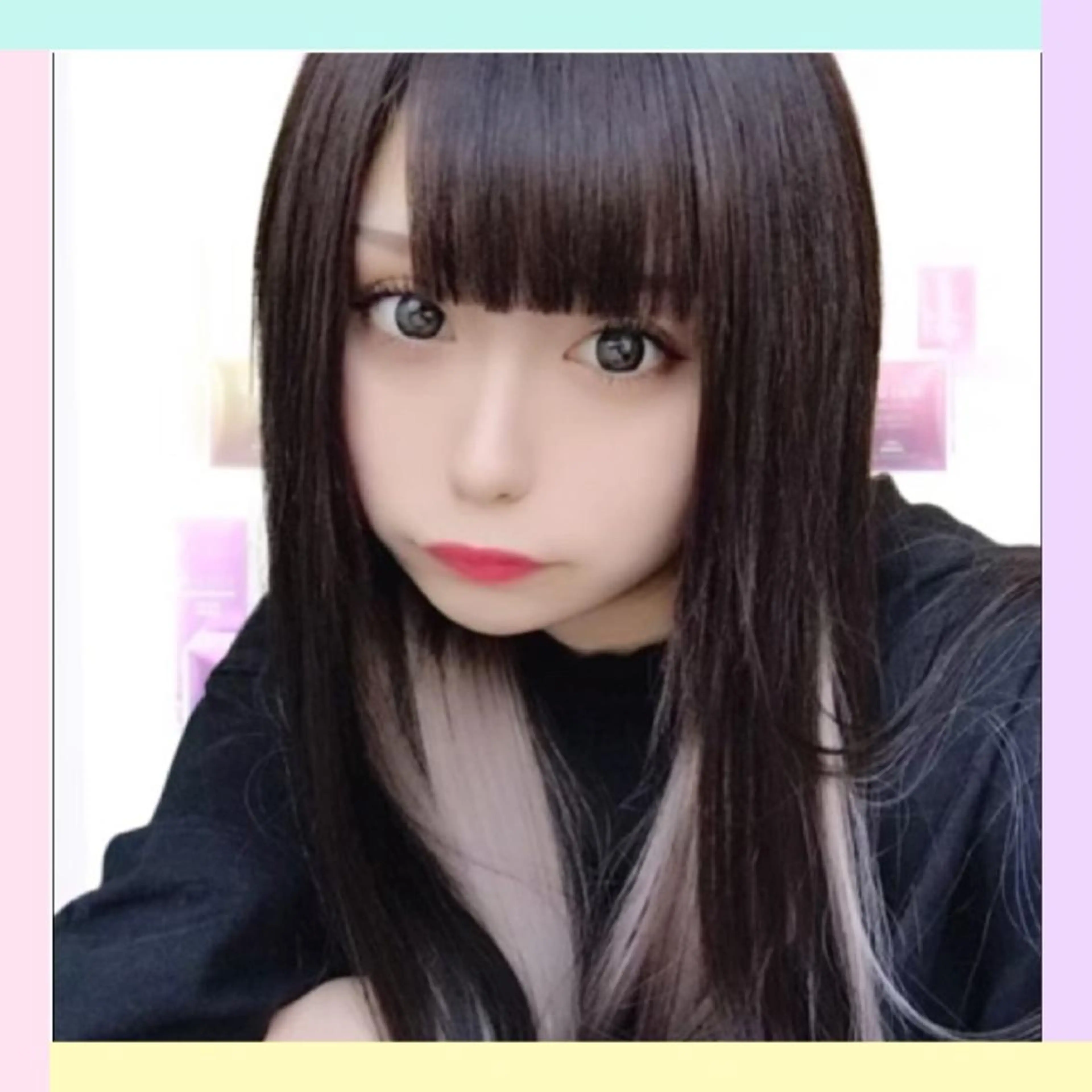 ロング カラー カット エクステ れん/ハイトーン /エクステ/韓国風のヘアスタイル