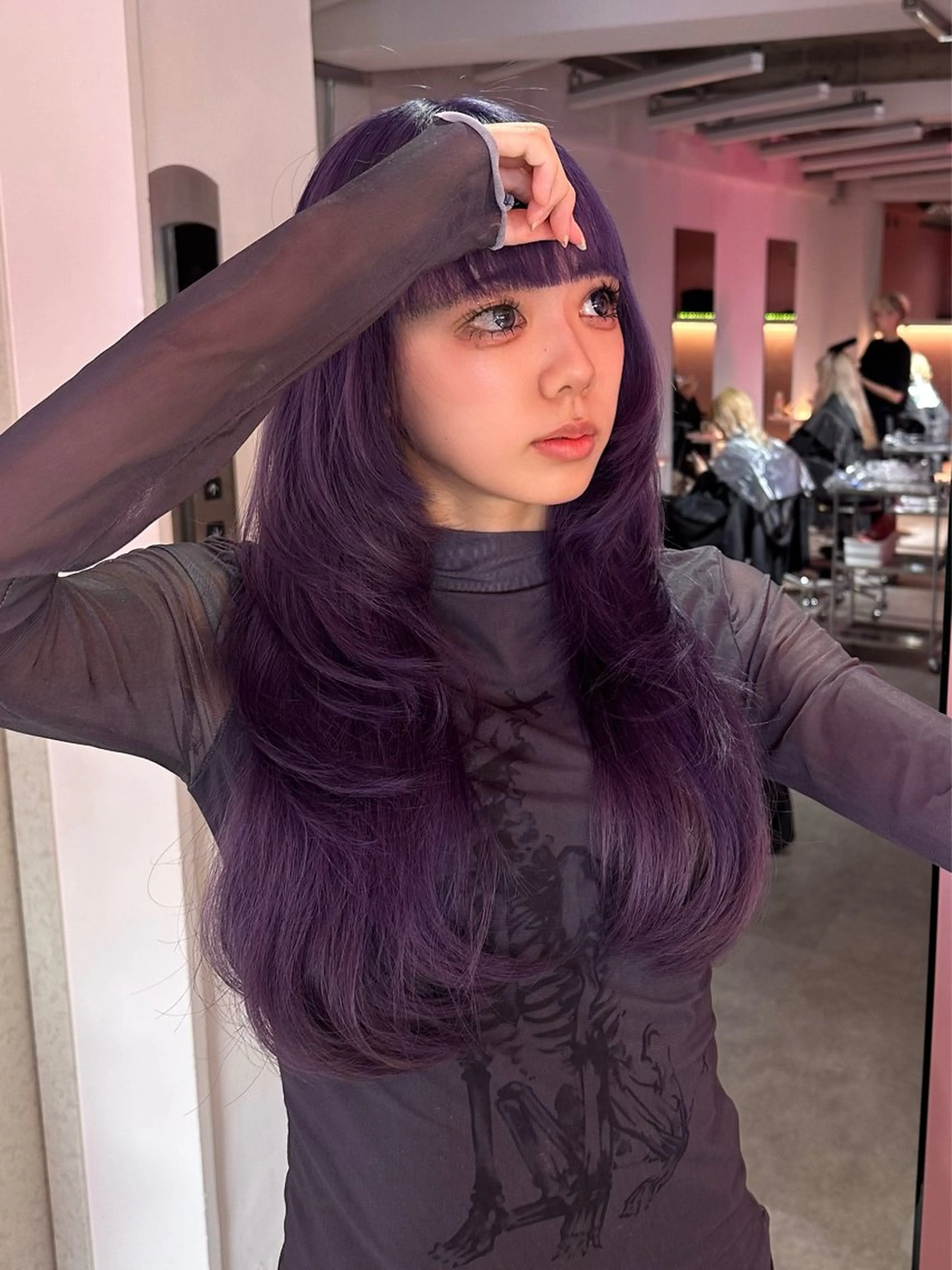 ロング ブリーチカラー /MAHIROのヘアスタイル