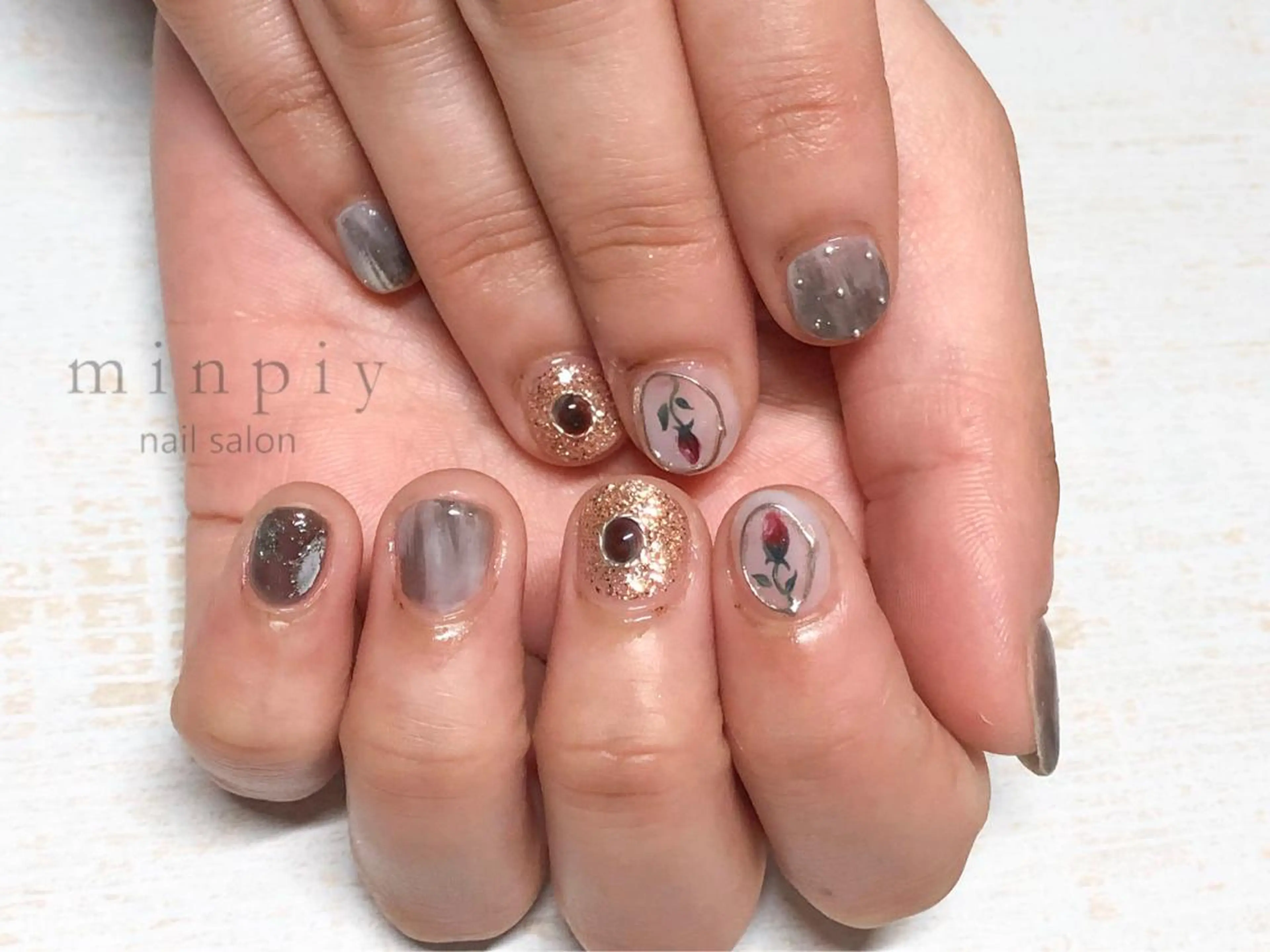 ネイル 𖡼 yumenoのネイルデザイン