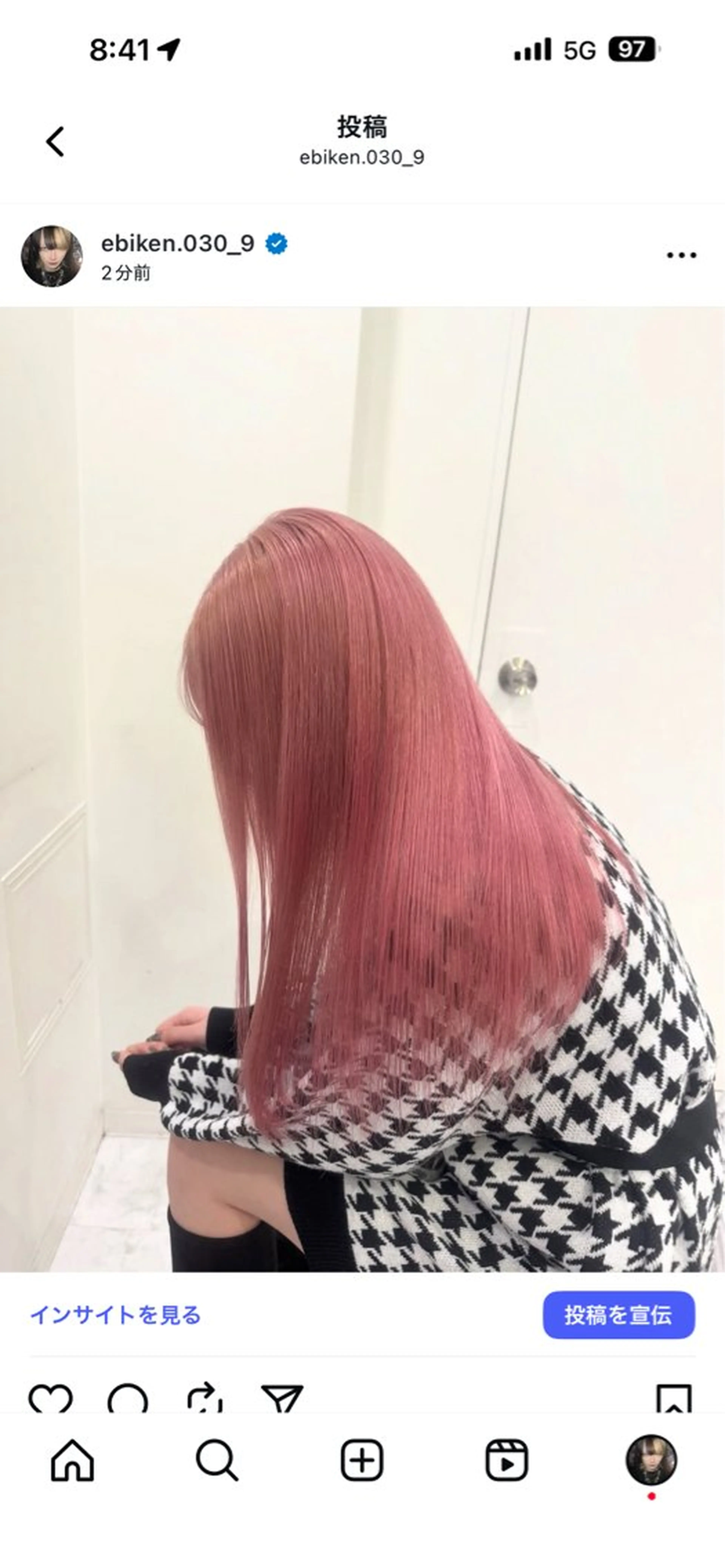 ロング カラー ヘアアレンジ えびけん/色落ちまで 可愛い♥️のヘアスタイル