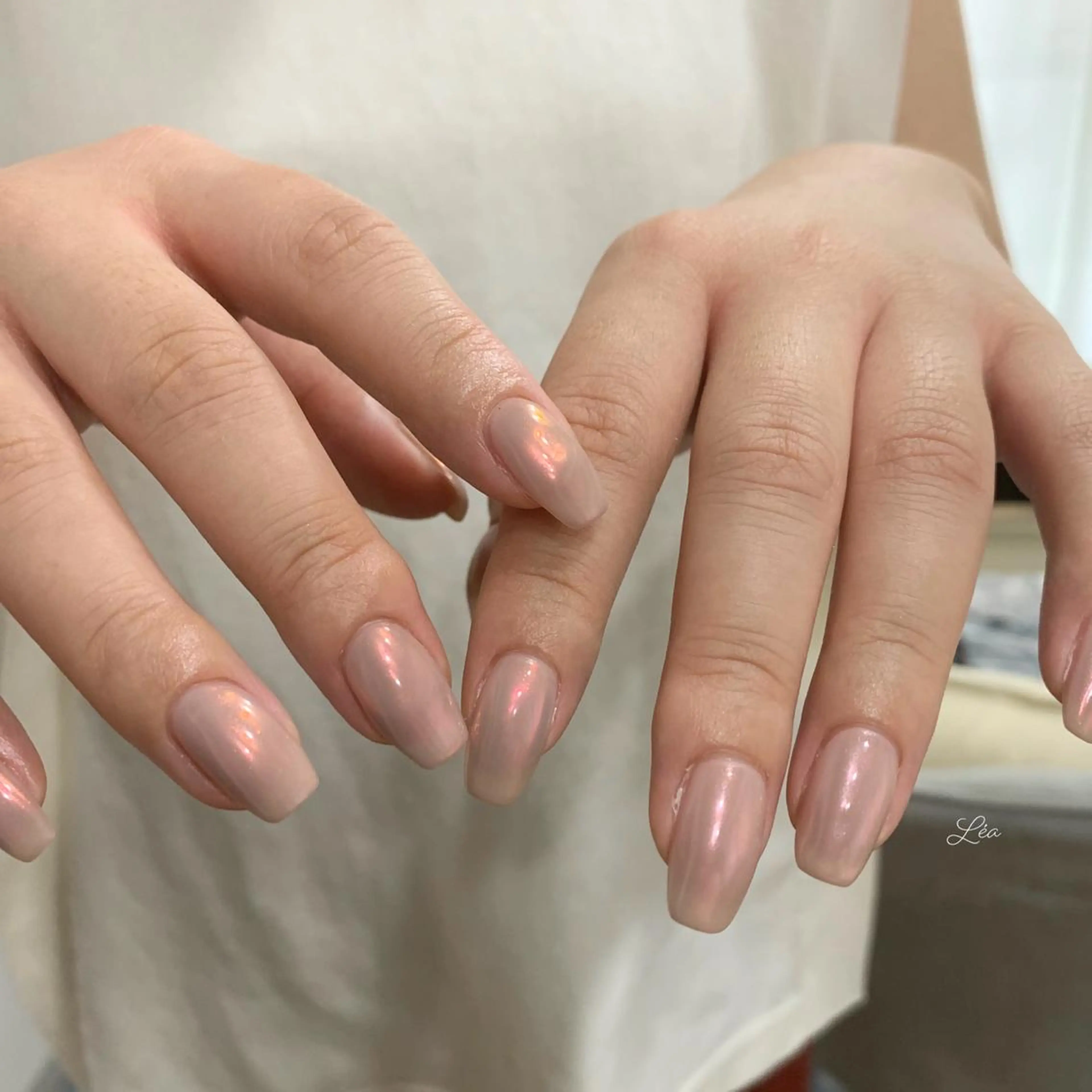 ネイル ジェルネイル ミラーネイル パラジェル ソフトジェル Léa nailのネイルデザイン