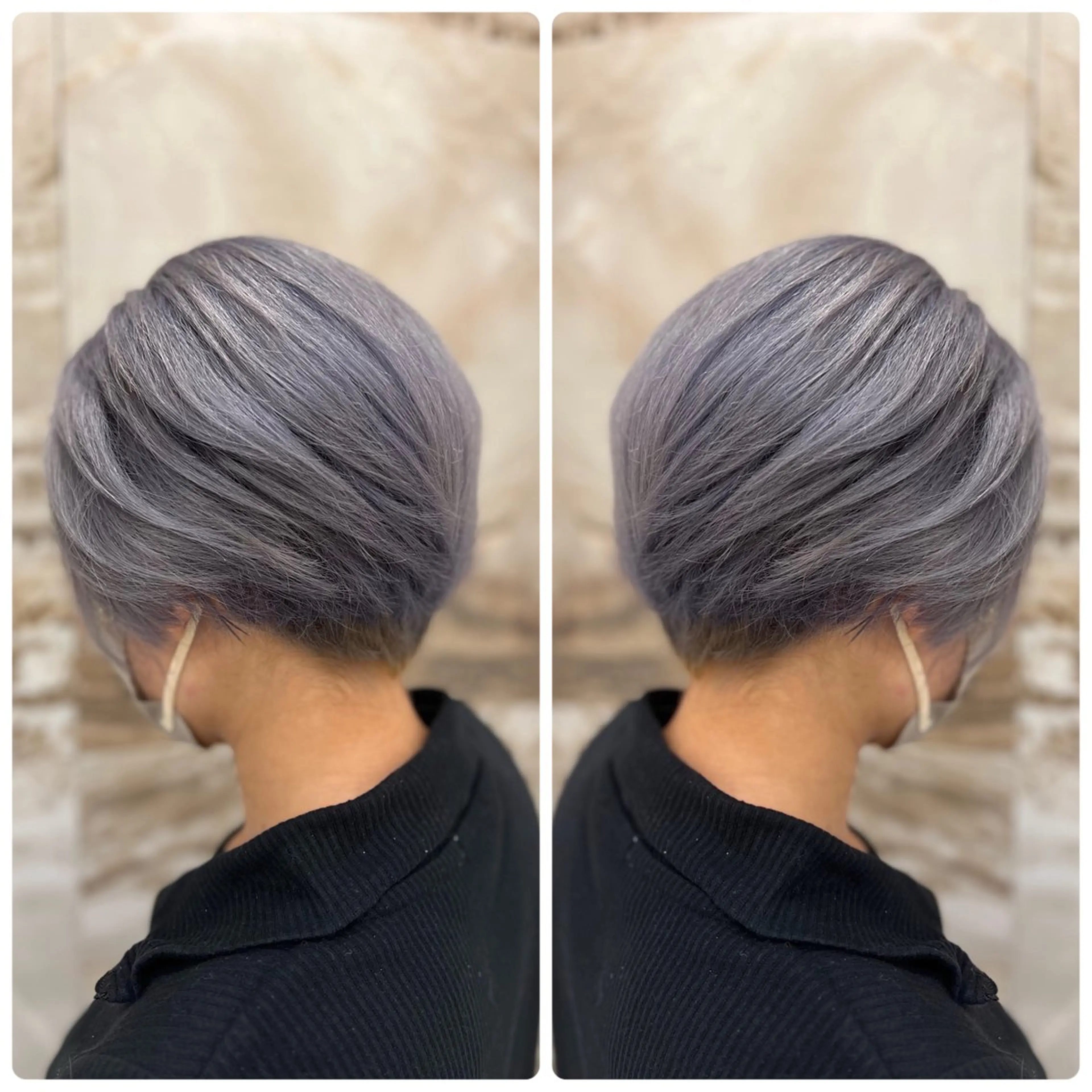 ショート カラー シルバー ヘアカラー トリートメント 小山内 龍一郎 店長のヘアスタイル