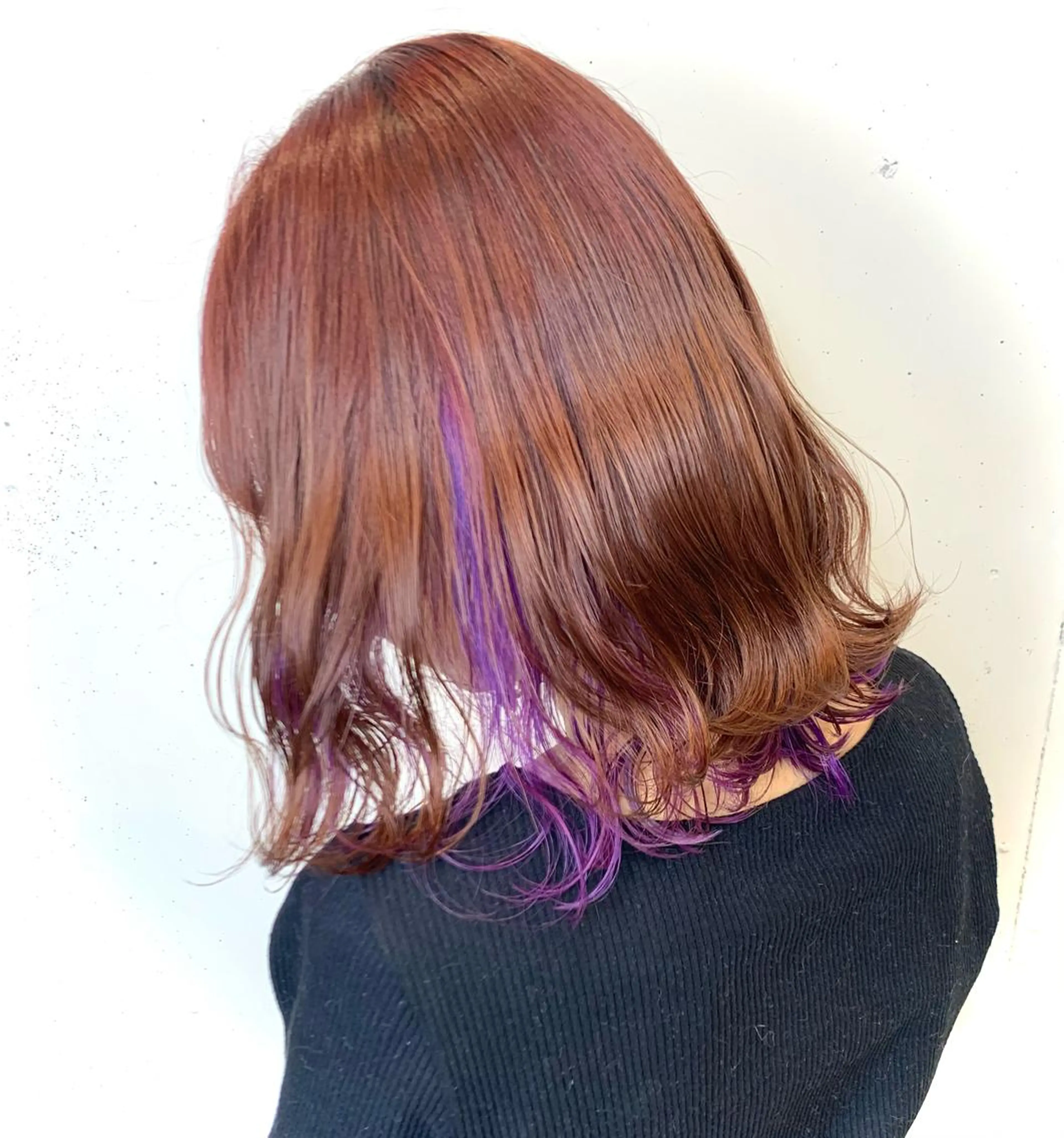 ミディアム カラー ヘアアレンジ インナーカラー マツオカ マコのヘアスタイル