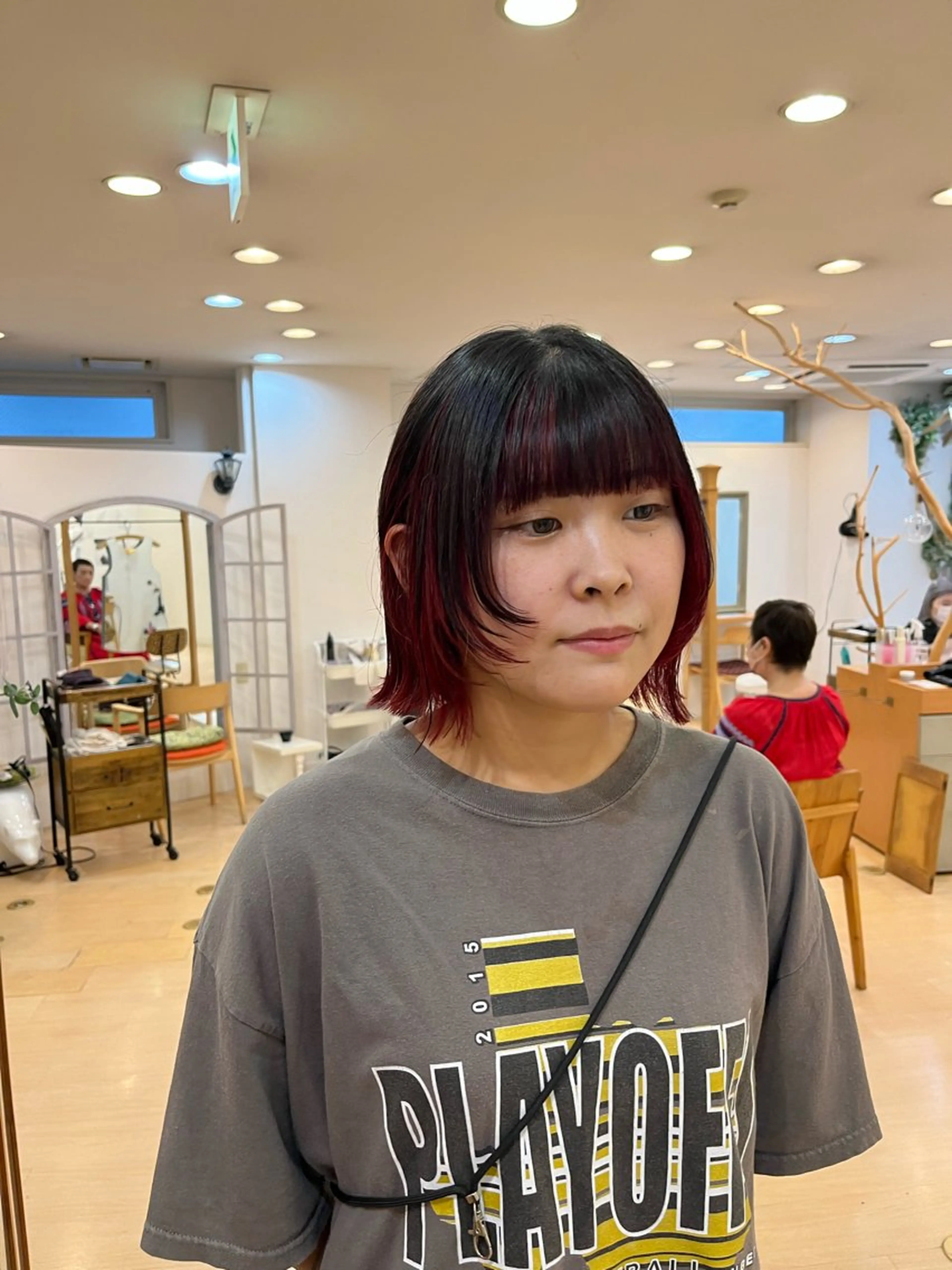 ショート カラー ブリーチ デザインカラー ボブ 顔周りカット ウルフカット 💠つたふうか/ 韓国/メンズヘア💠のヘアスタイル