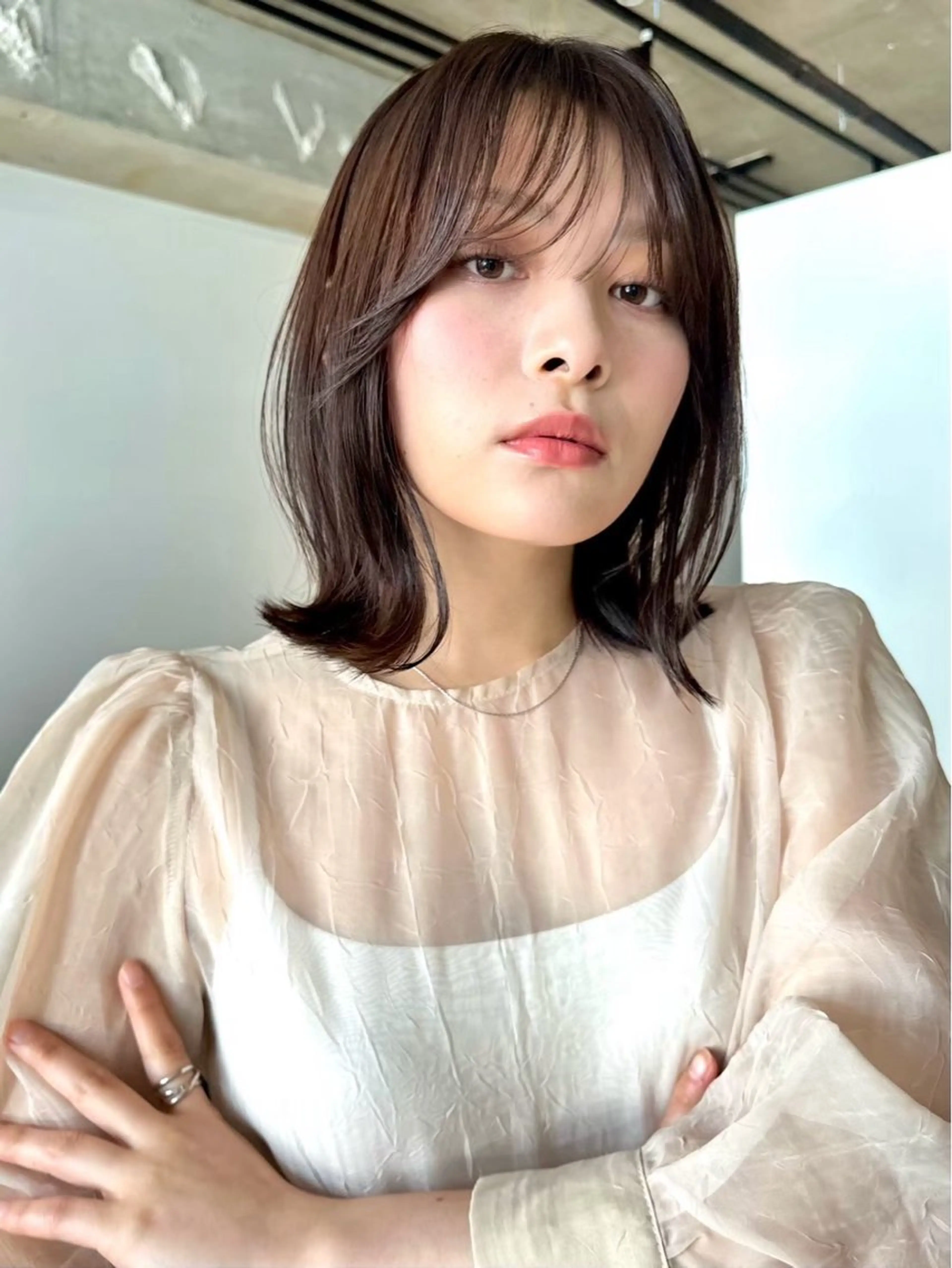 ミディアム カラー パーマ 💍🧸カラーモデル 募集中🧸💍のヘアスタイル