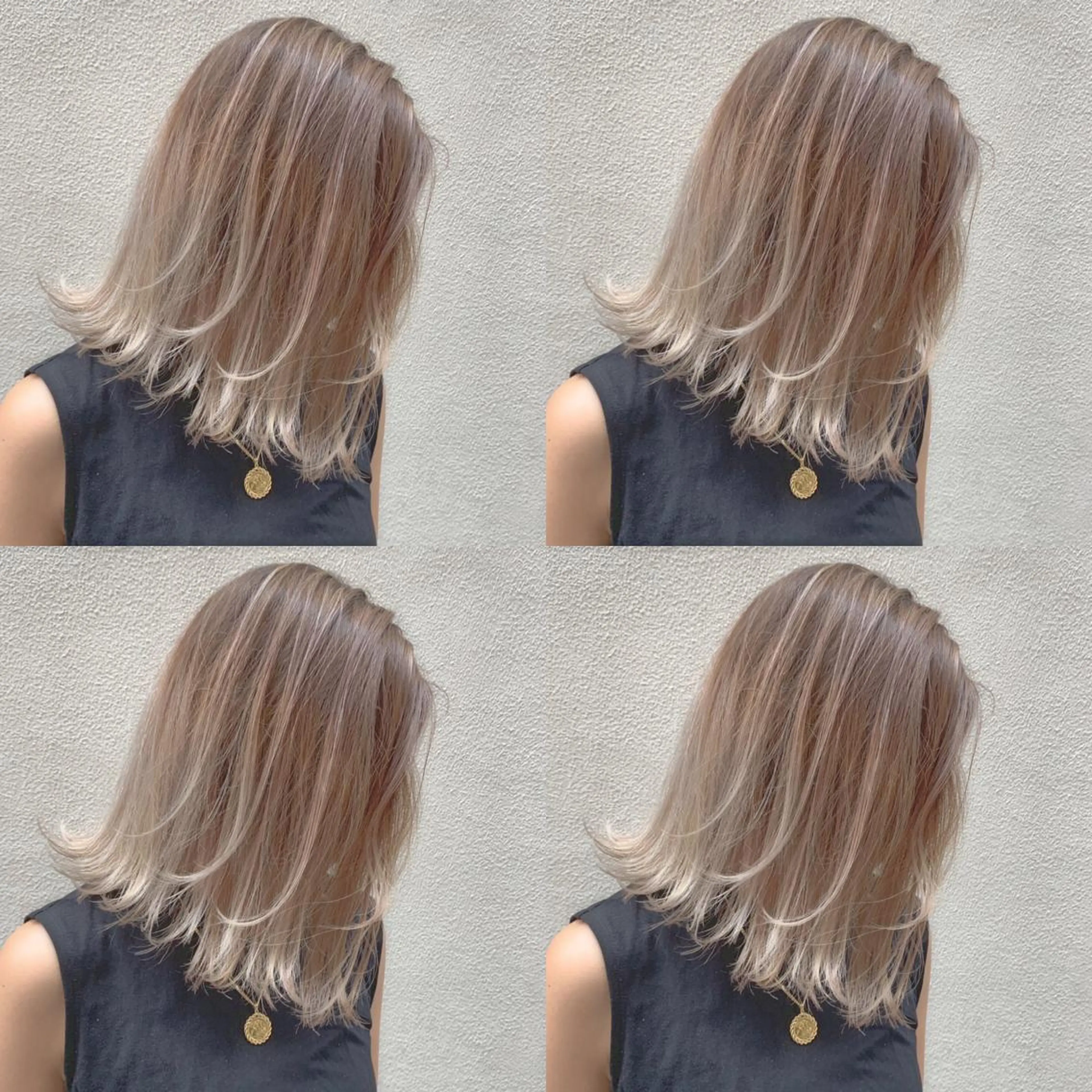 ミディアム ヘアカラー Selene hair OSAKAのヘアスタイル