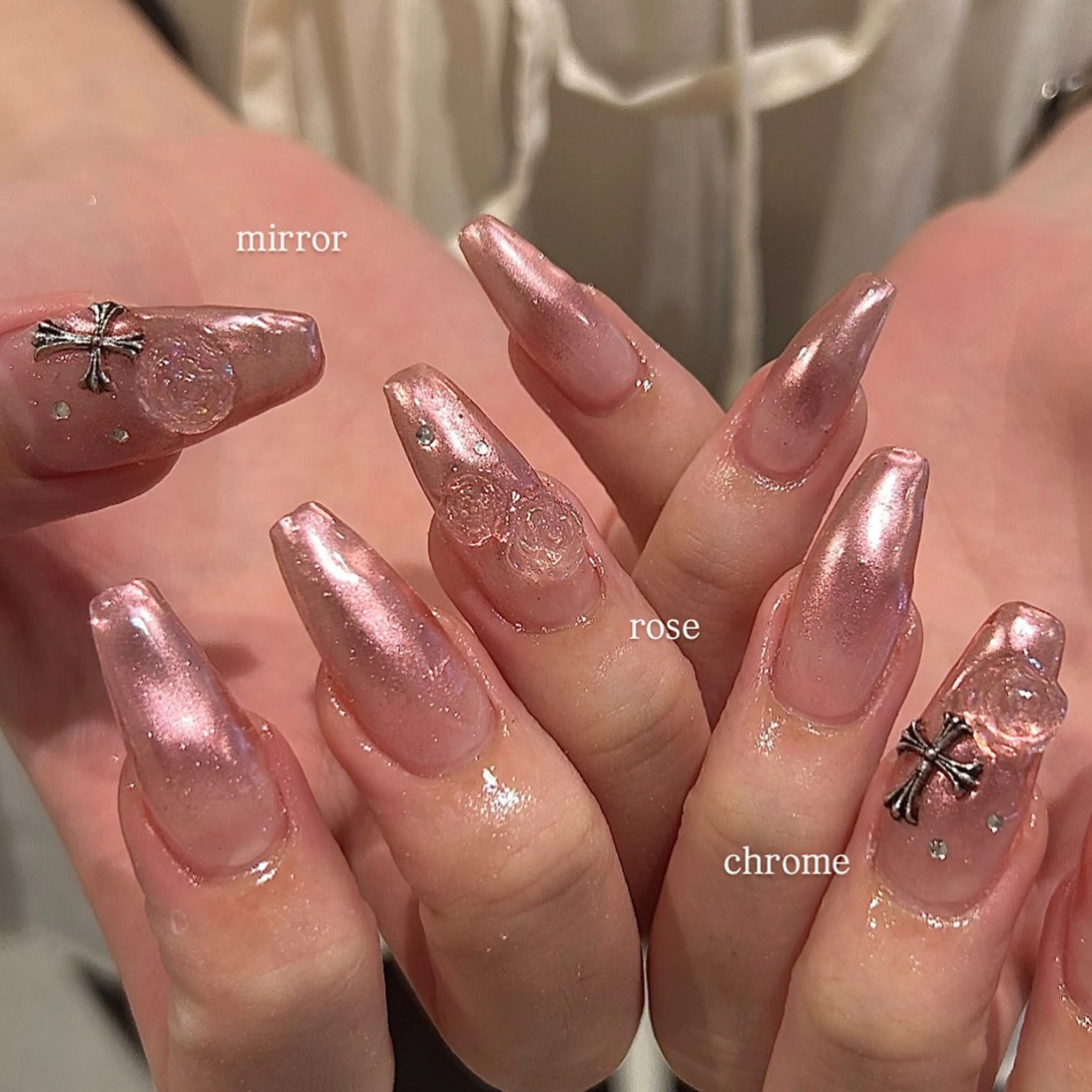 ネイル ハンドネイル honoka ガーリーネイル໒꒱のネイルデザイン