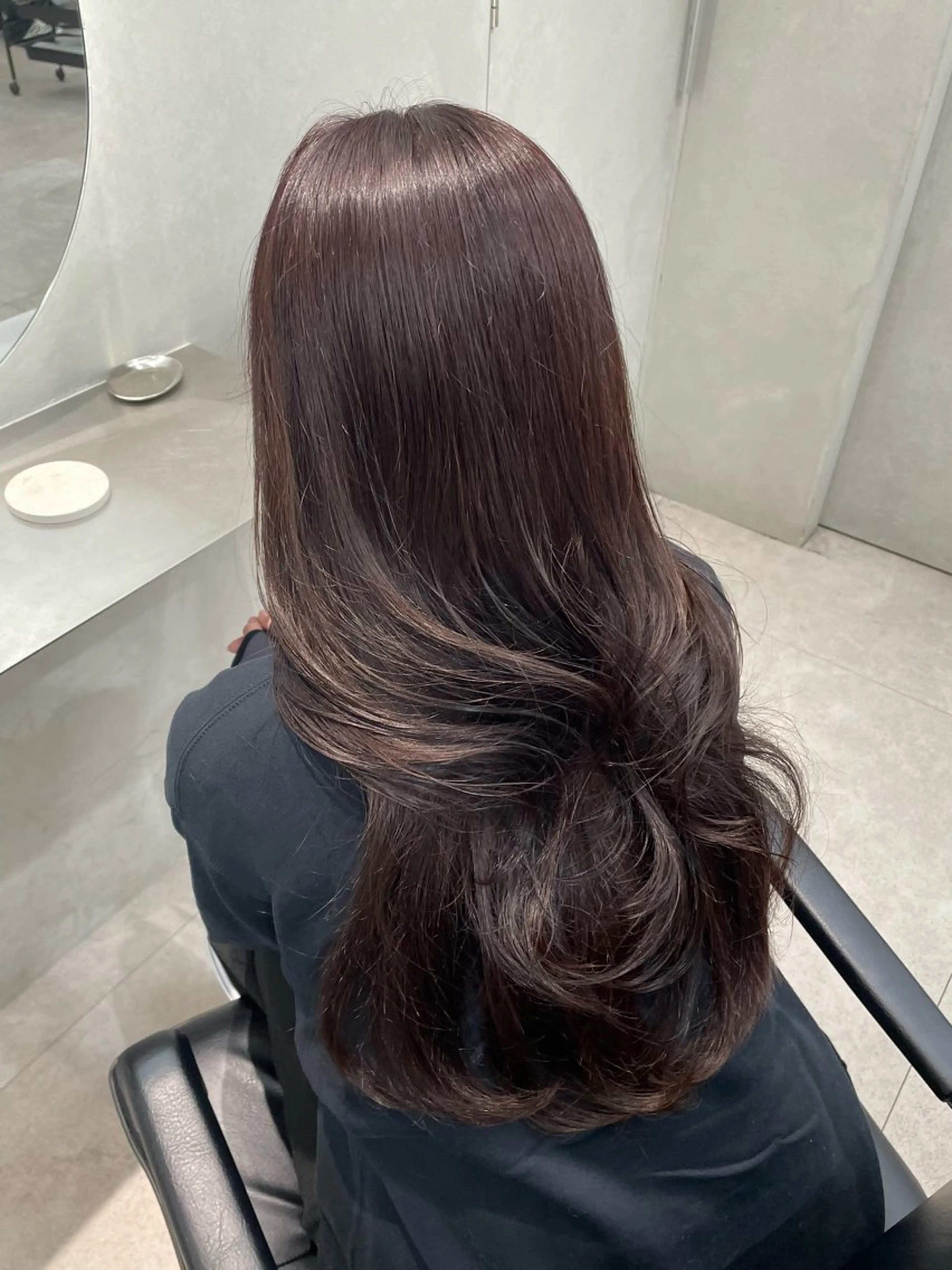 セミロング カラー アッシュ アッシュブラウン ベージュカラー ブラウンカラー 透明感カラー ヘアカラー トリートメント 表参道/透明感 グレージュ/ブラウンのヘアスタイル