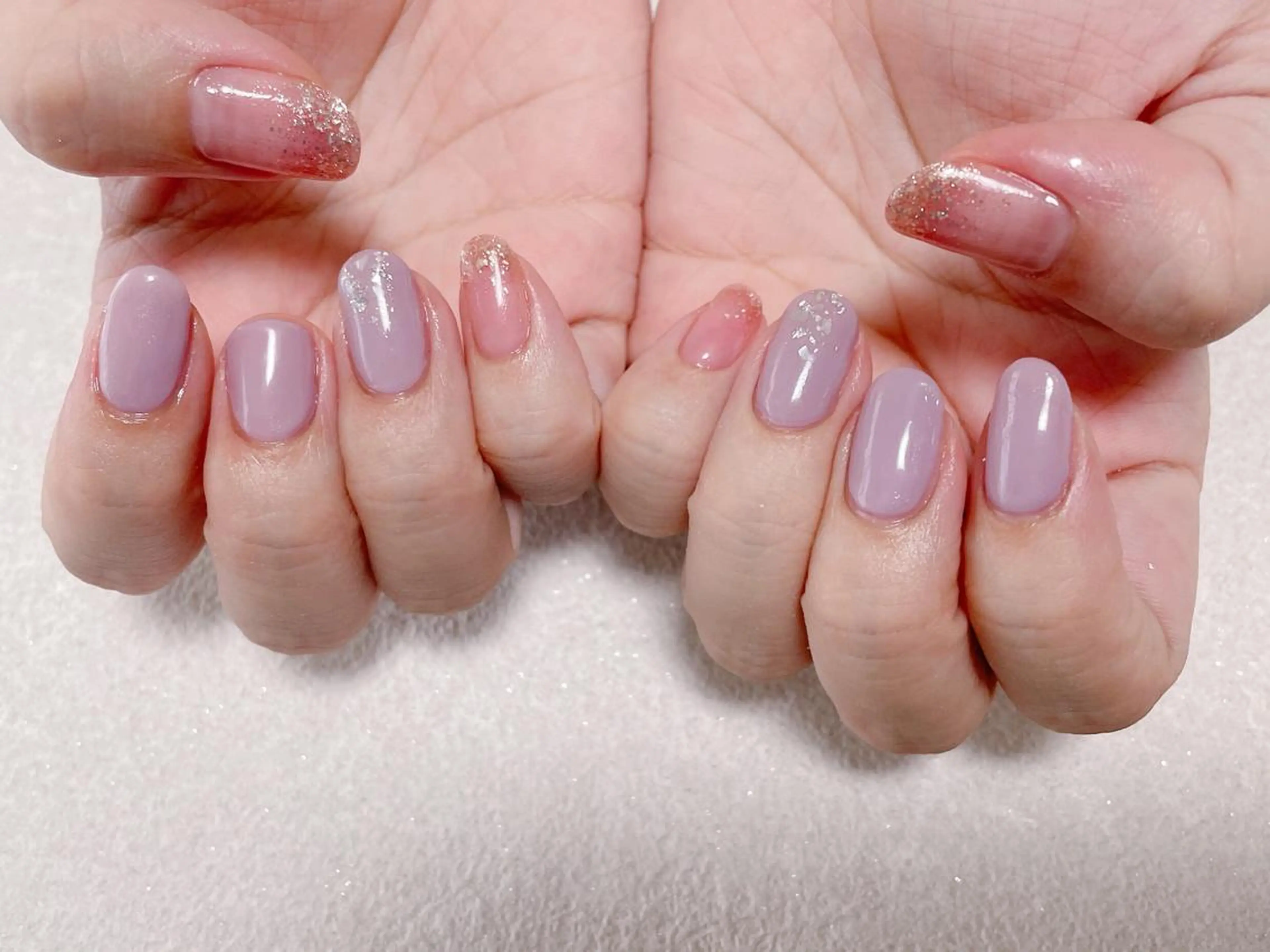 ネイル オーロラネイル フラワーネイル フットネイル フレンチネイル ジェルネイル kikinail 溝の口のネイルデザイン