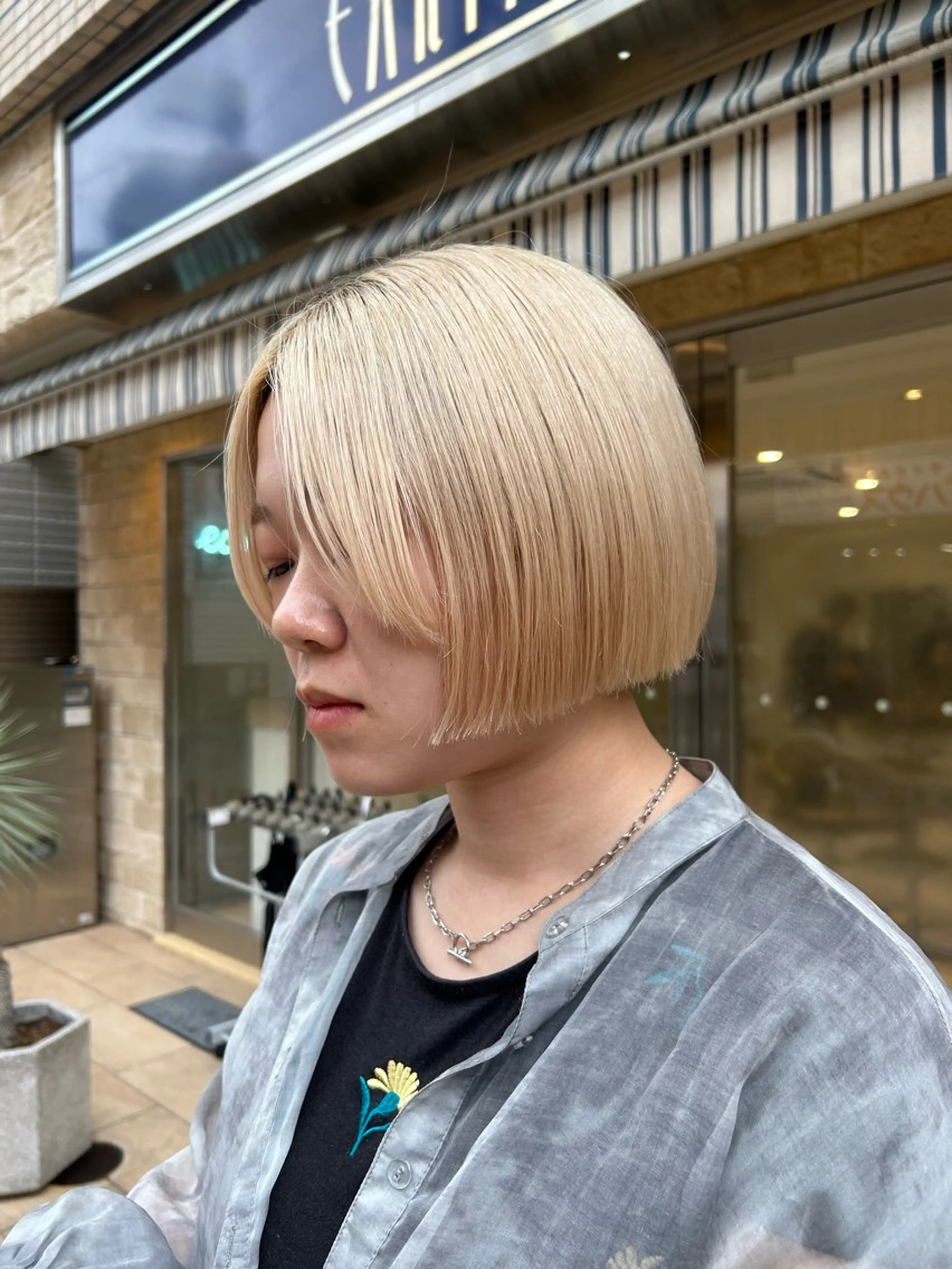 ショート カラー カット ヘアカラー トリートメント 🦖ミニボブ/ボブ /MOEKA🦕のヘアスタイル