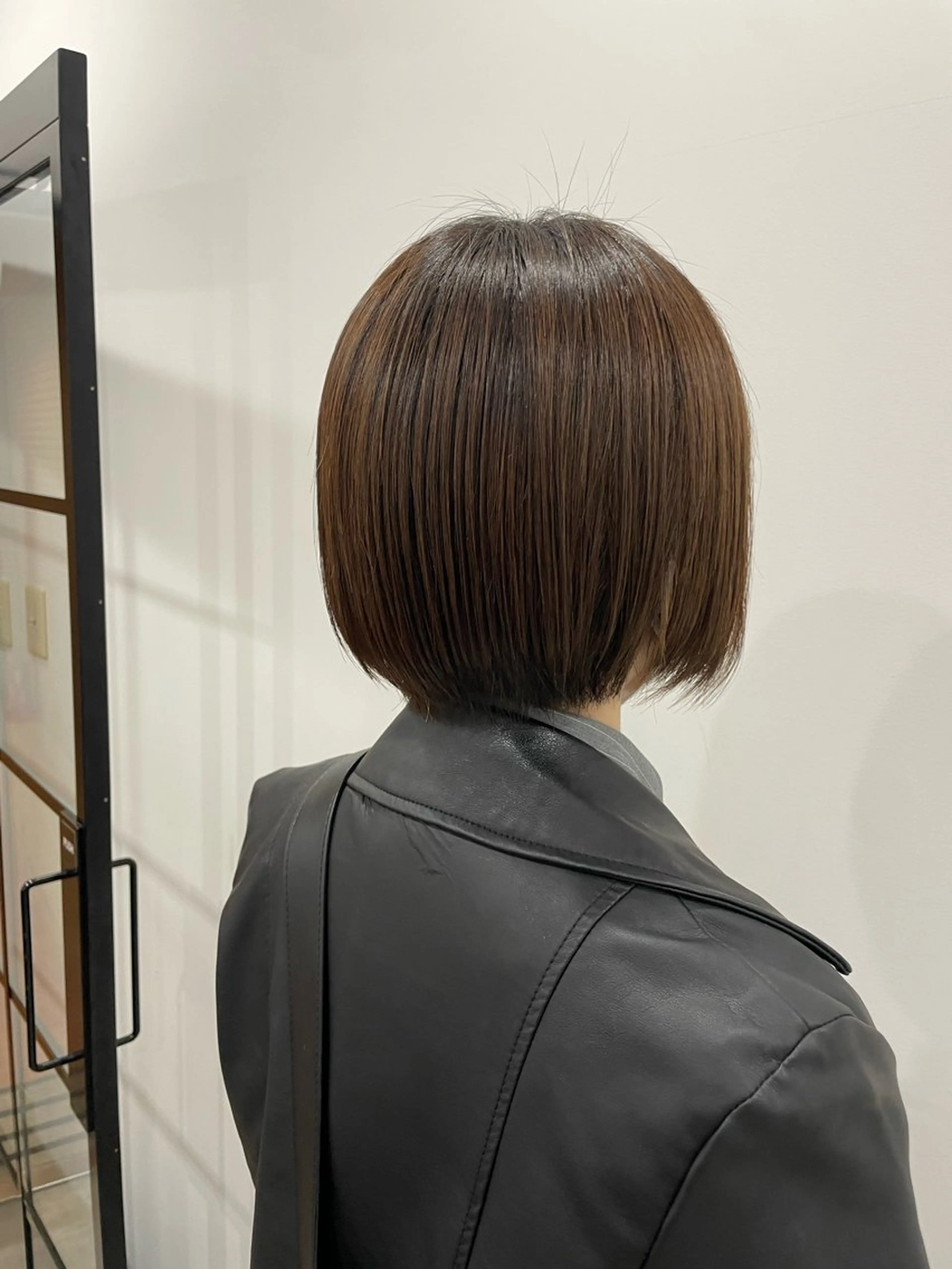 ショート カット 縮毛矯正 トリートメント ニシザカ マナのヘアスタイル