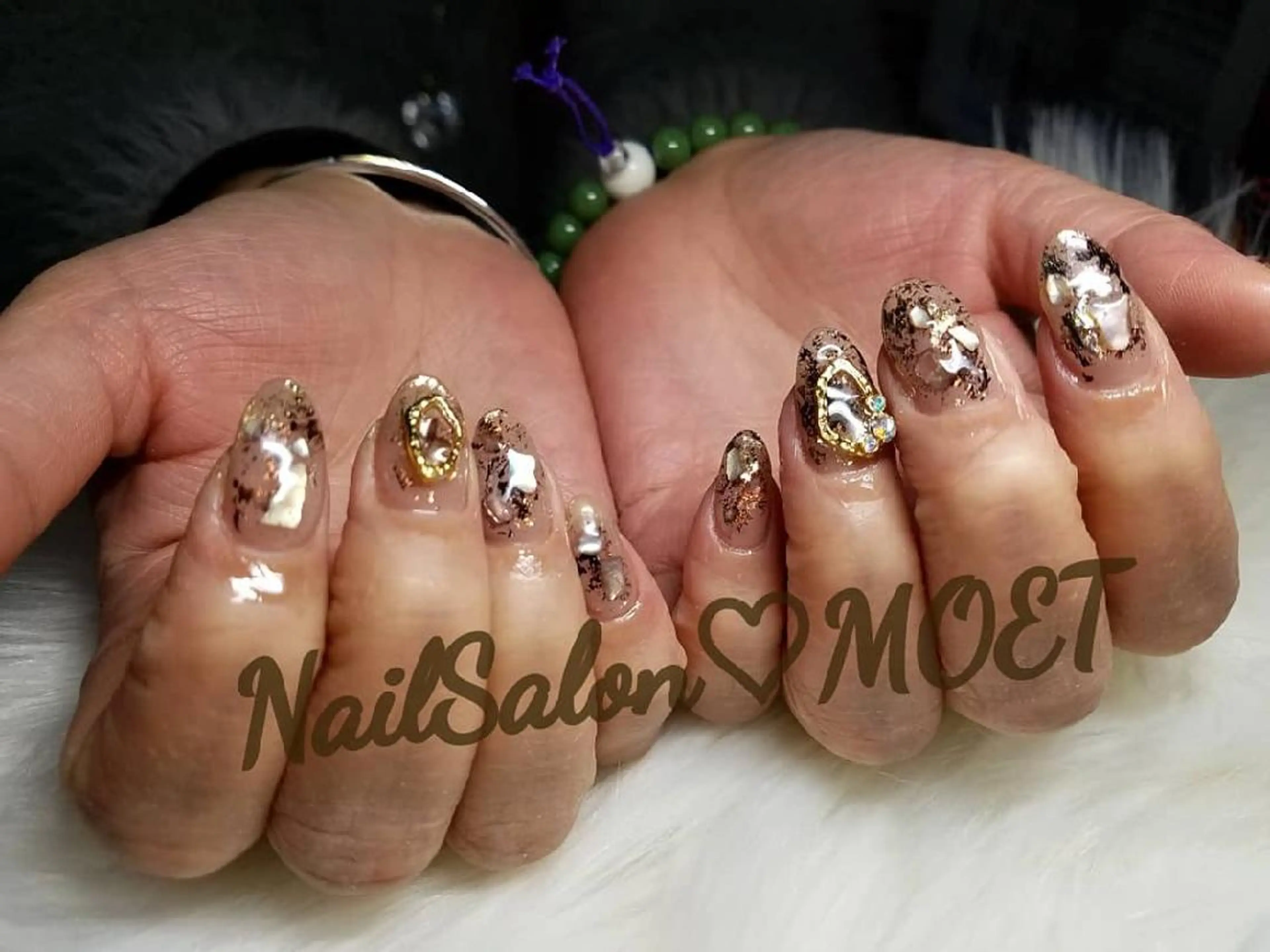 ネイル おそろいネイル ハンドネイル 齋藤 あゆみのネイルデザイン