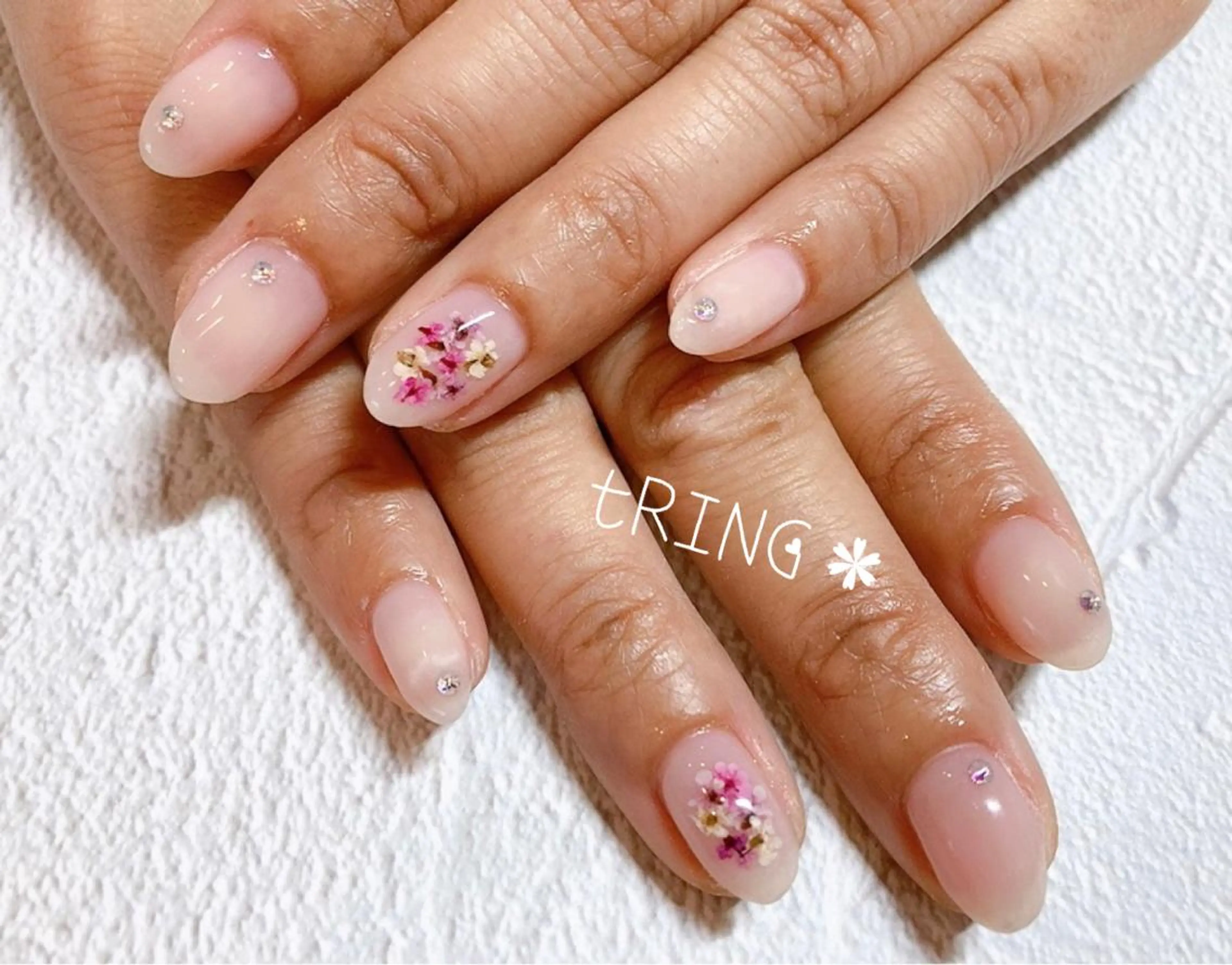 ネイル ハンドネイル tRING＊ しいの木台のネイルデザイン