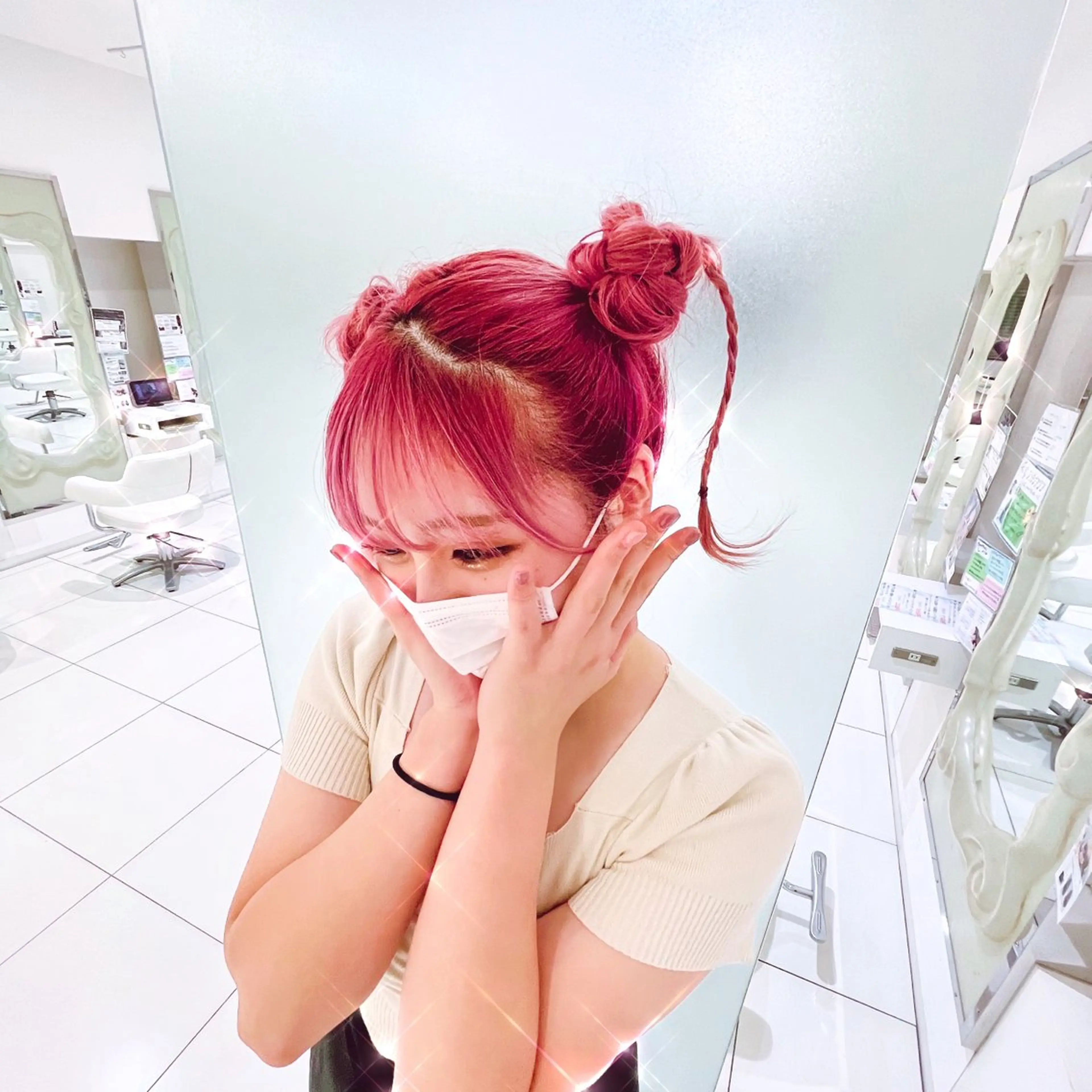 ミディアム ヘアセット 東出 レイ🕊のヘアスタイル