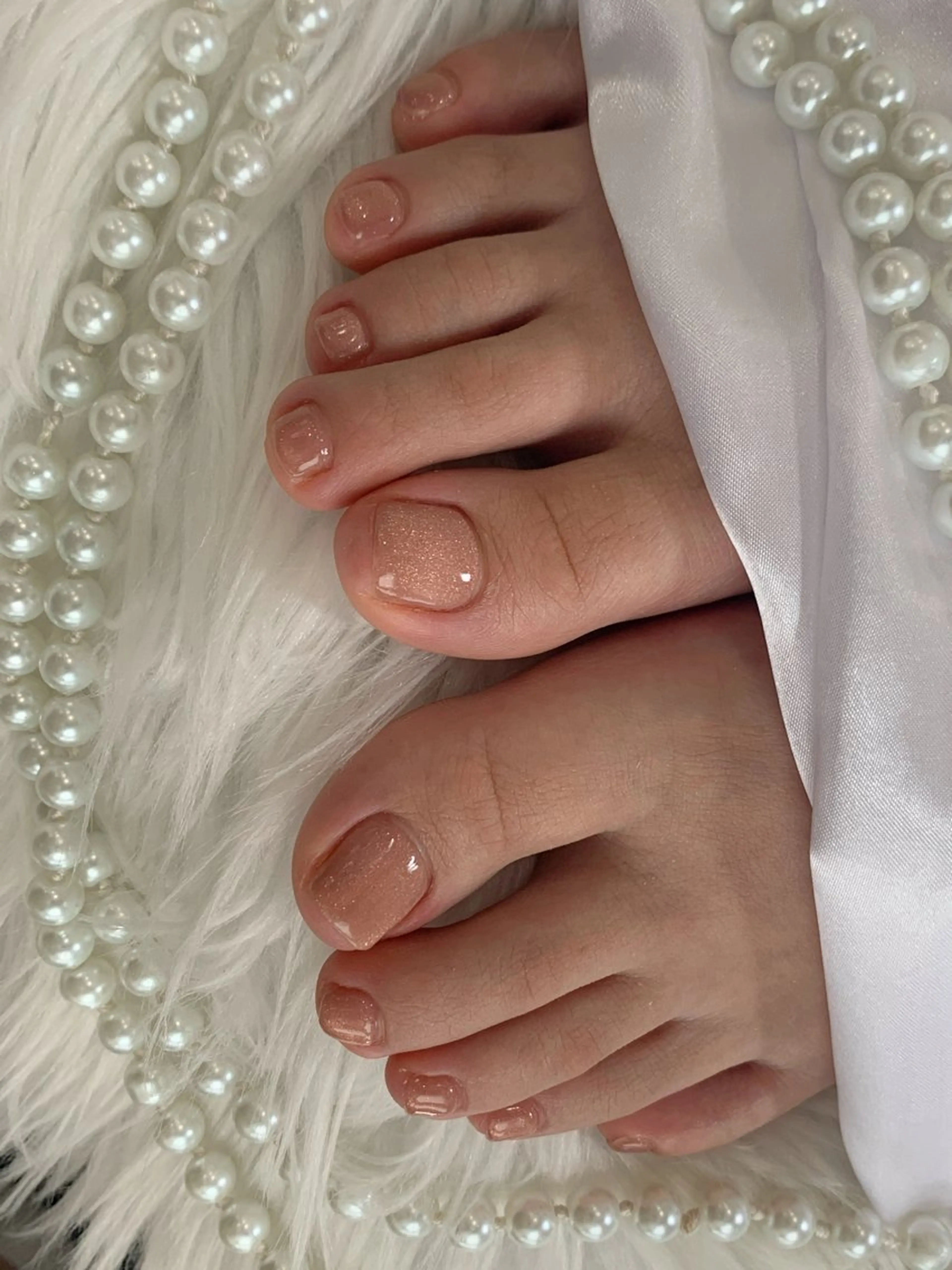 ネイル アートネイル フラッシュネイル フレンチネイル ガラスフレンチ グラデーション フットネイル M2 BEAUTY アユミのネイルデザイン