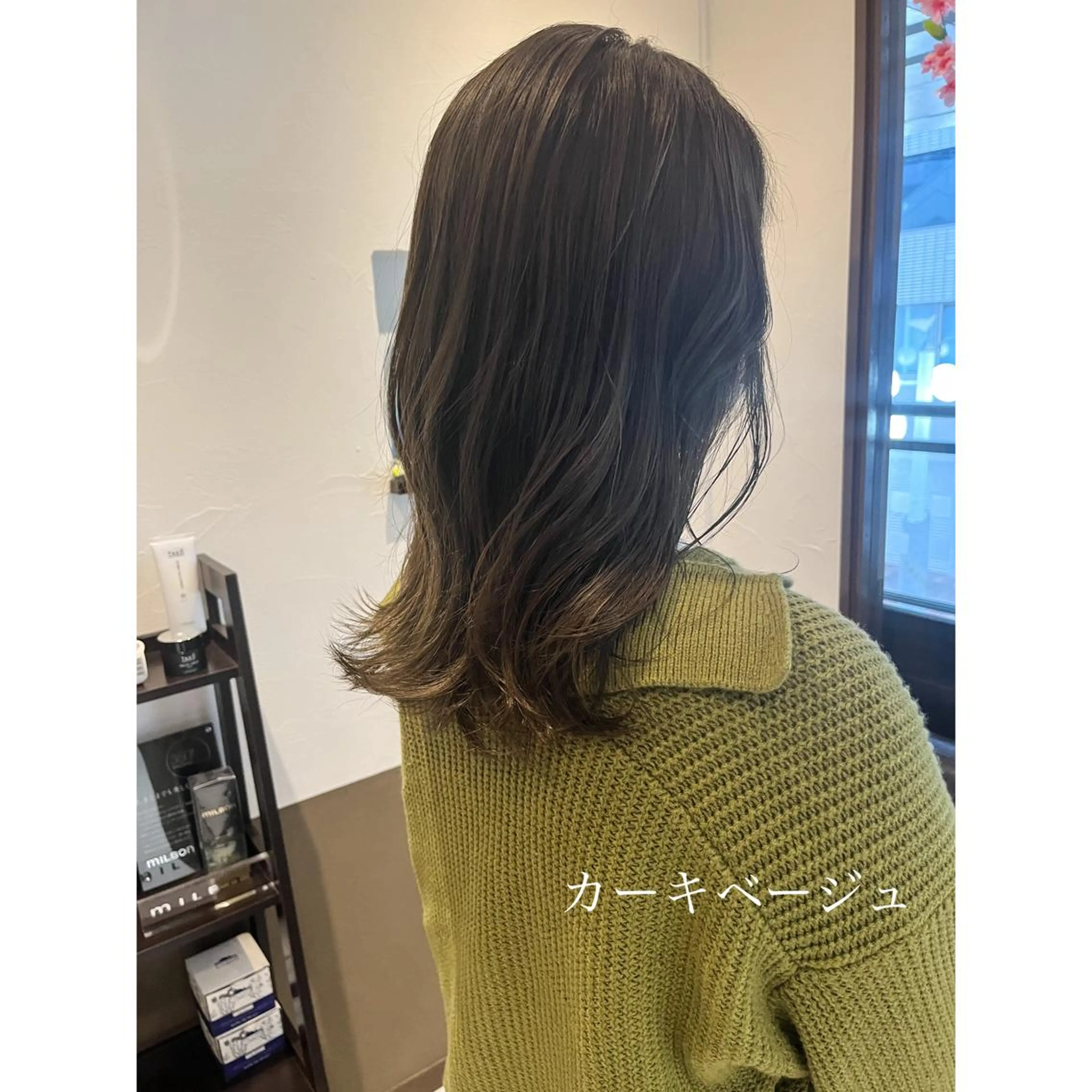 ミディアム カラー 坂井田 浩樹のヘアスタイル