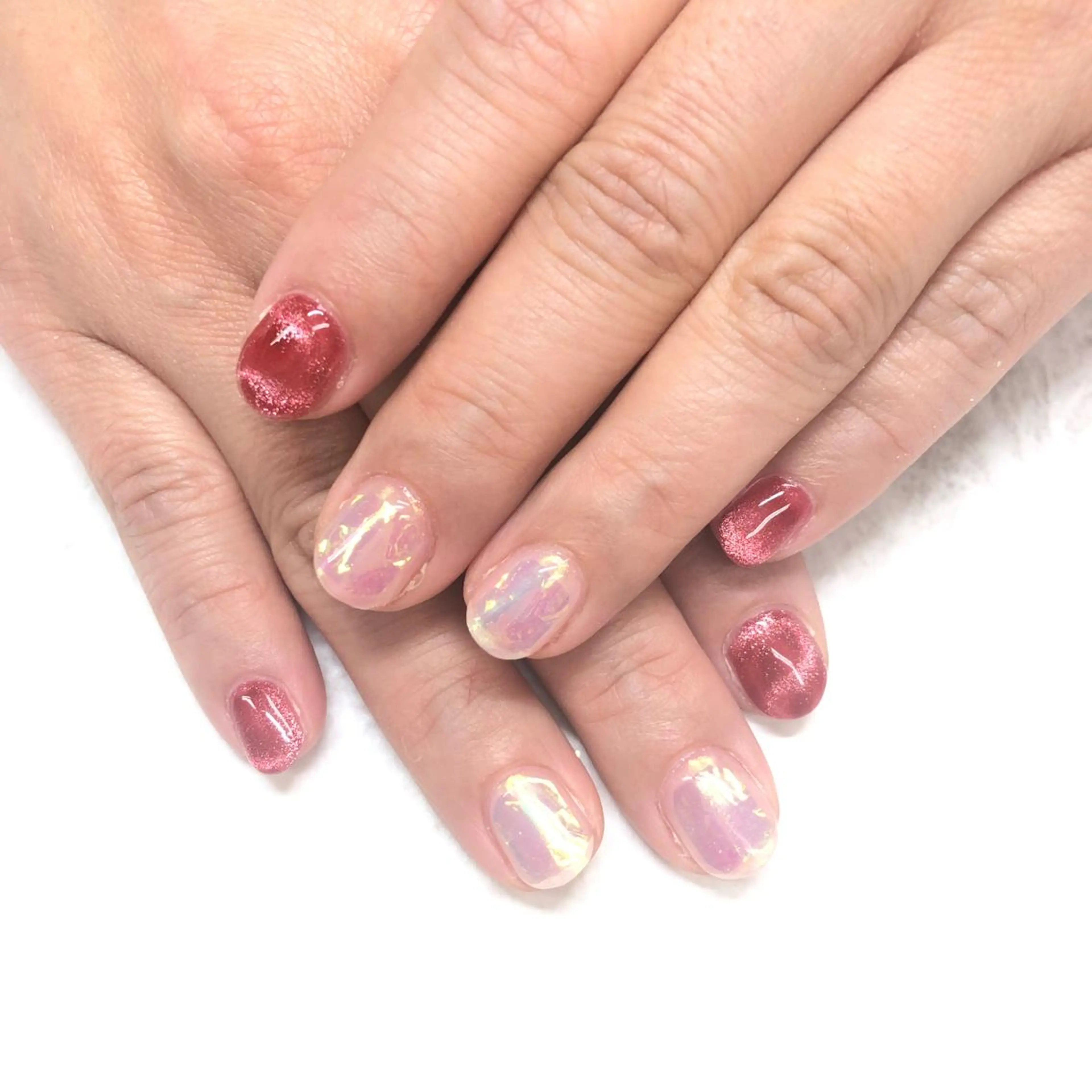 ネイル 氷ネイル・うるうるネイル マグネットネイル ユリシスネイル 担当近藤のネイルデザイン