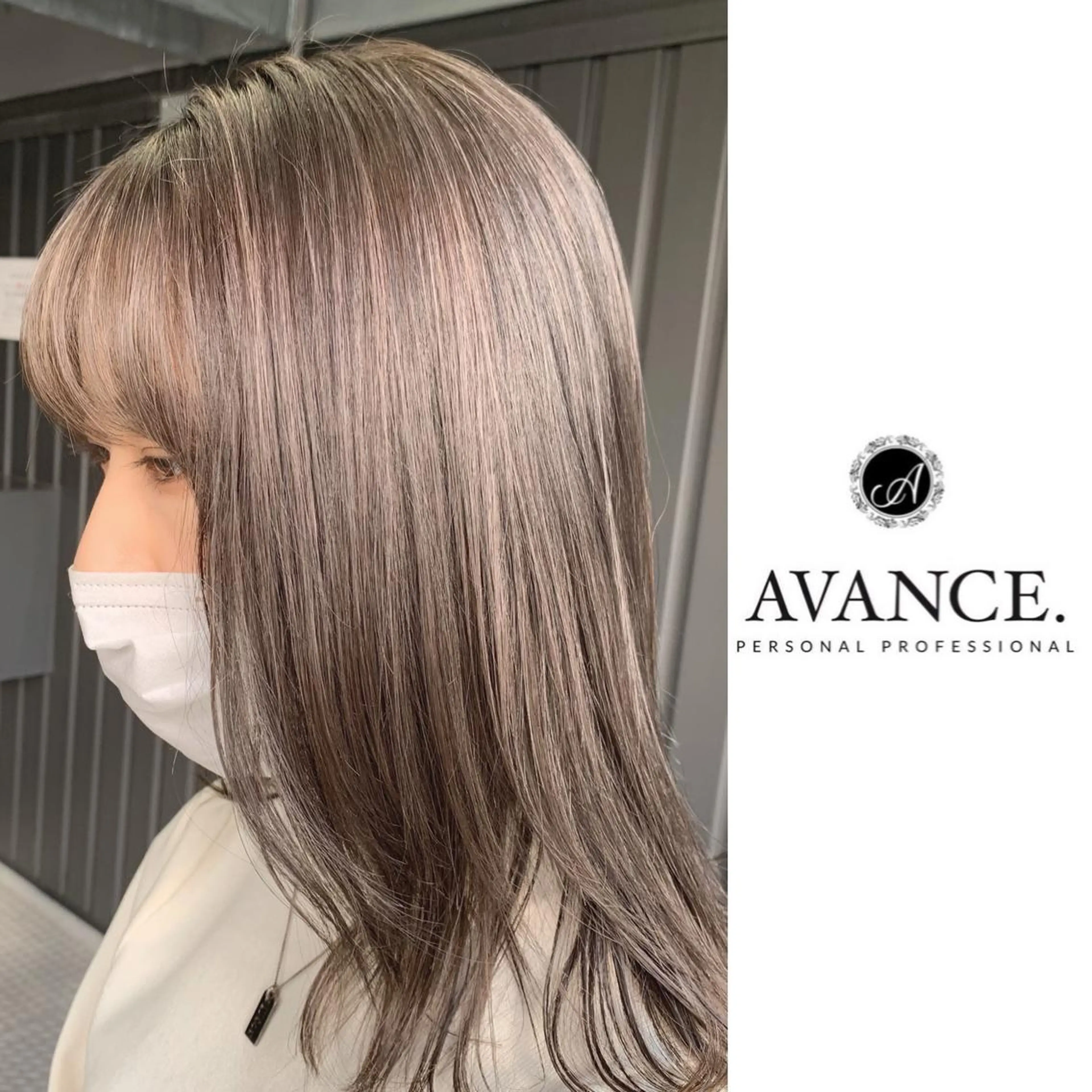 ミディアム ハイライト 【White京橋】 岸　拓斗のヘアスタイル