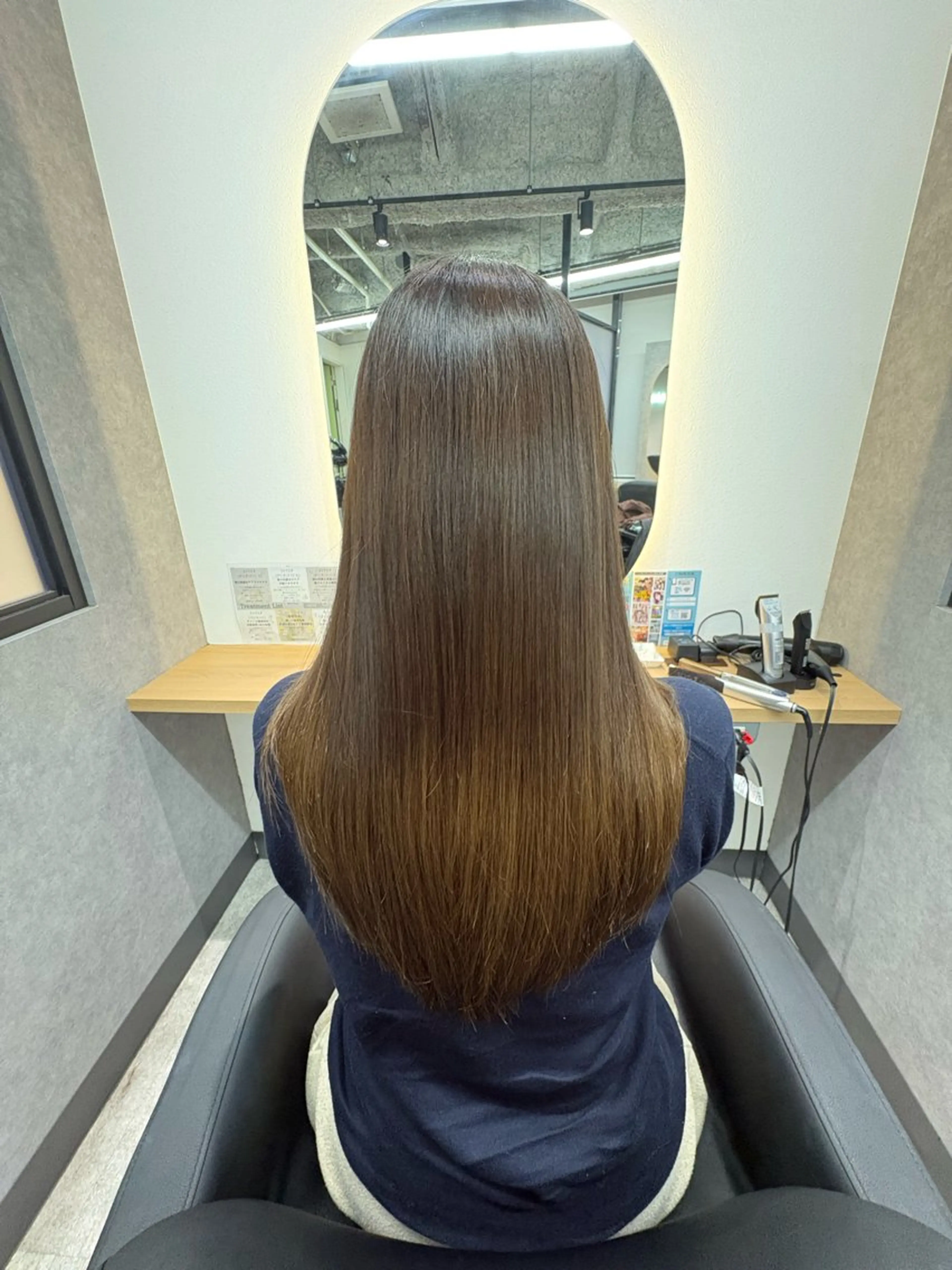 ロング 髪質改善 酸性ストレート 縮毛矯正 Ryu✨艶髪 髪質改善ストレート✨のヘアスタイル