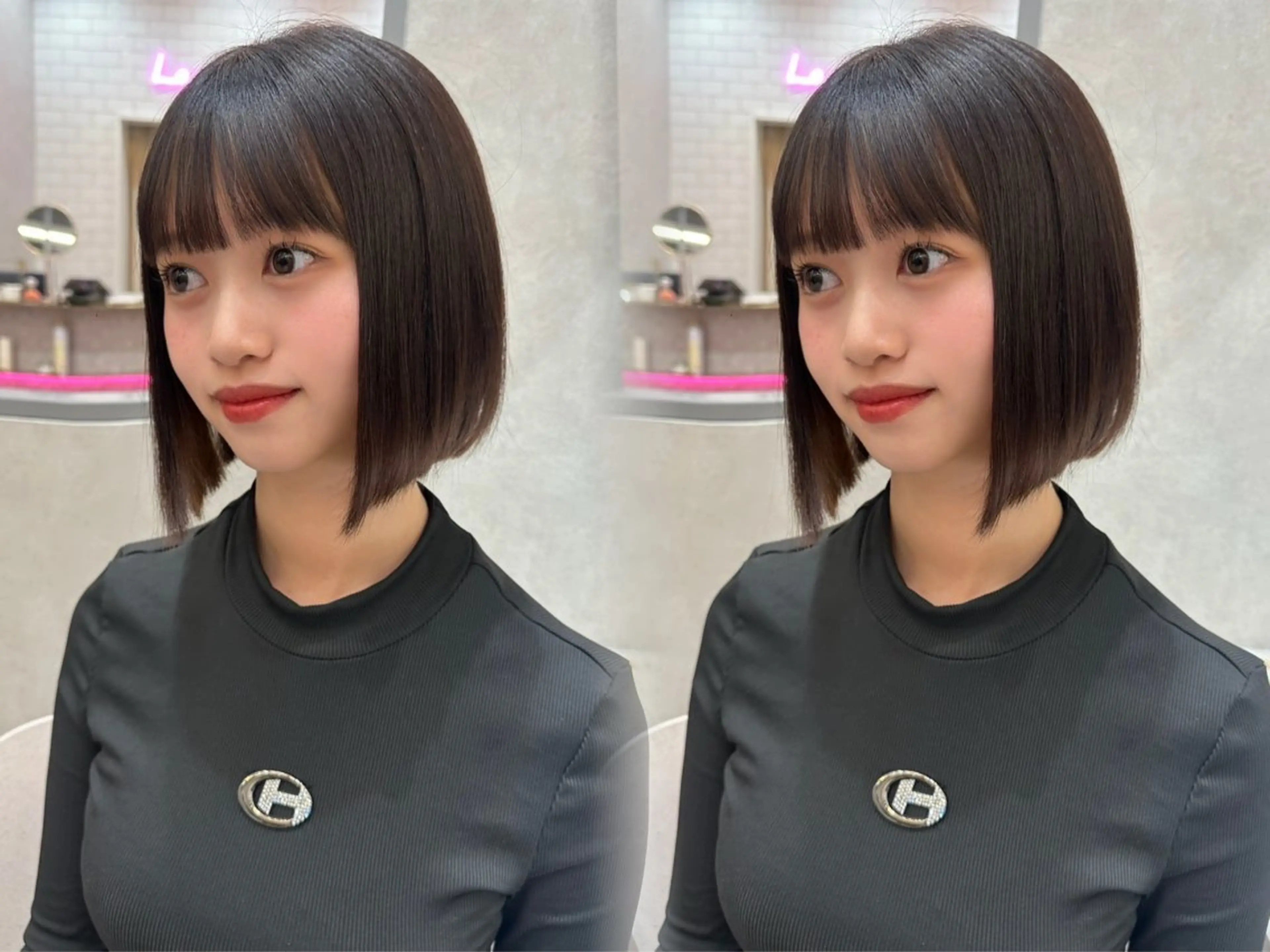 ミディアム karin ボブハイトーンのヘアスタイル