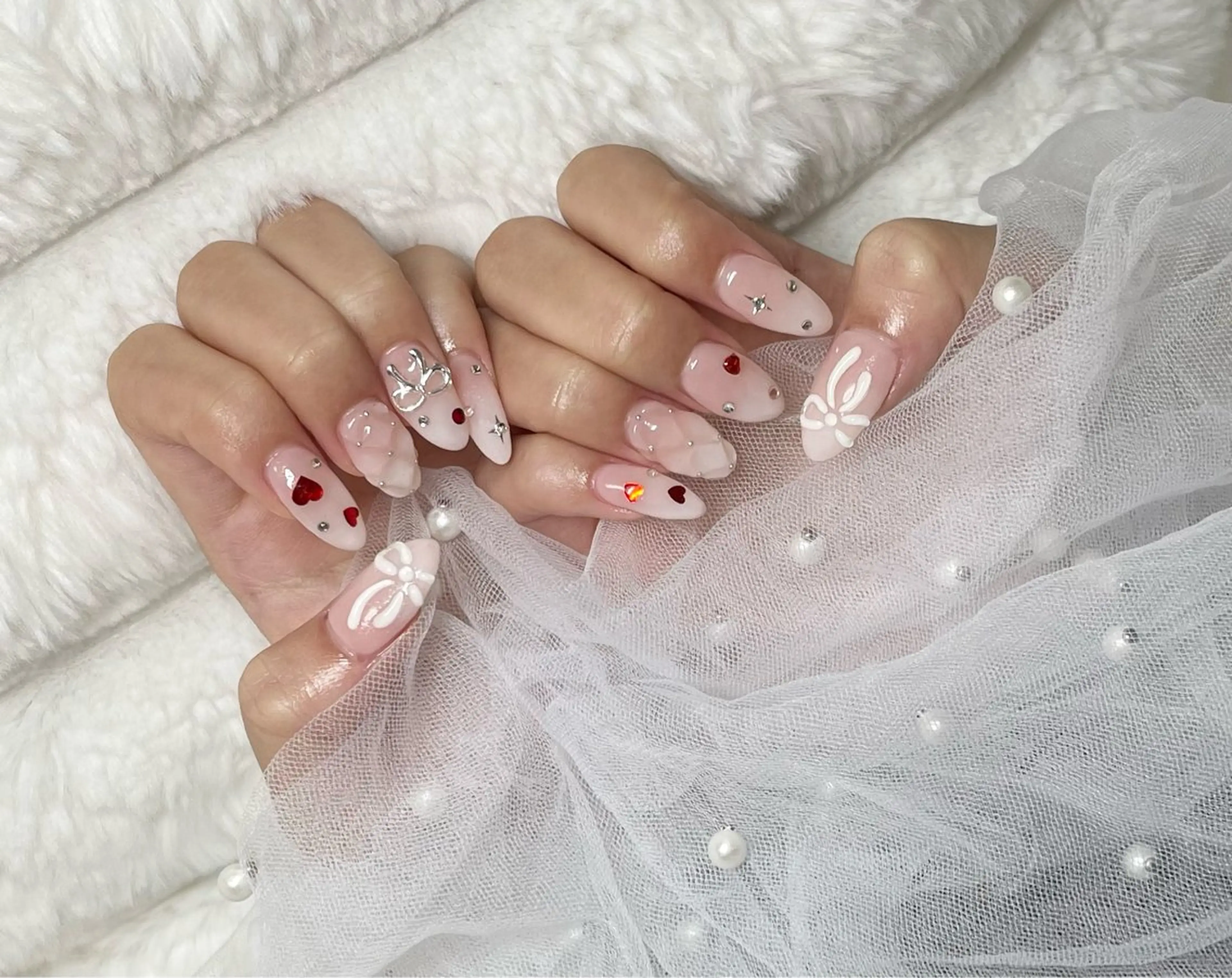 ネイル 持ち込み 冬ネイル クリスマス ハンドネイル 🦋 Rina🦋のネイルデザイン