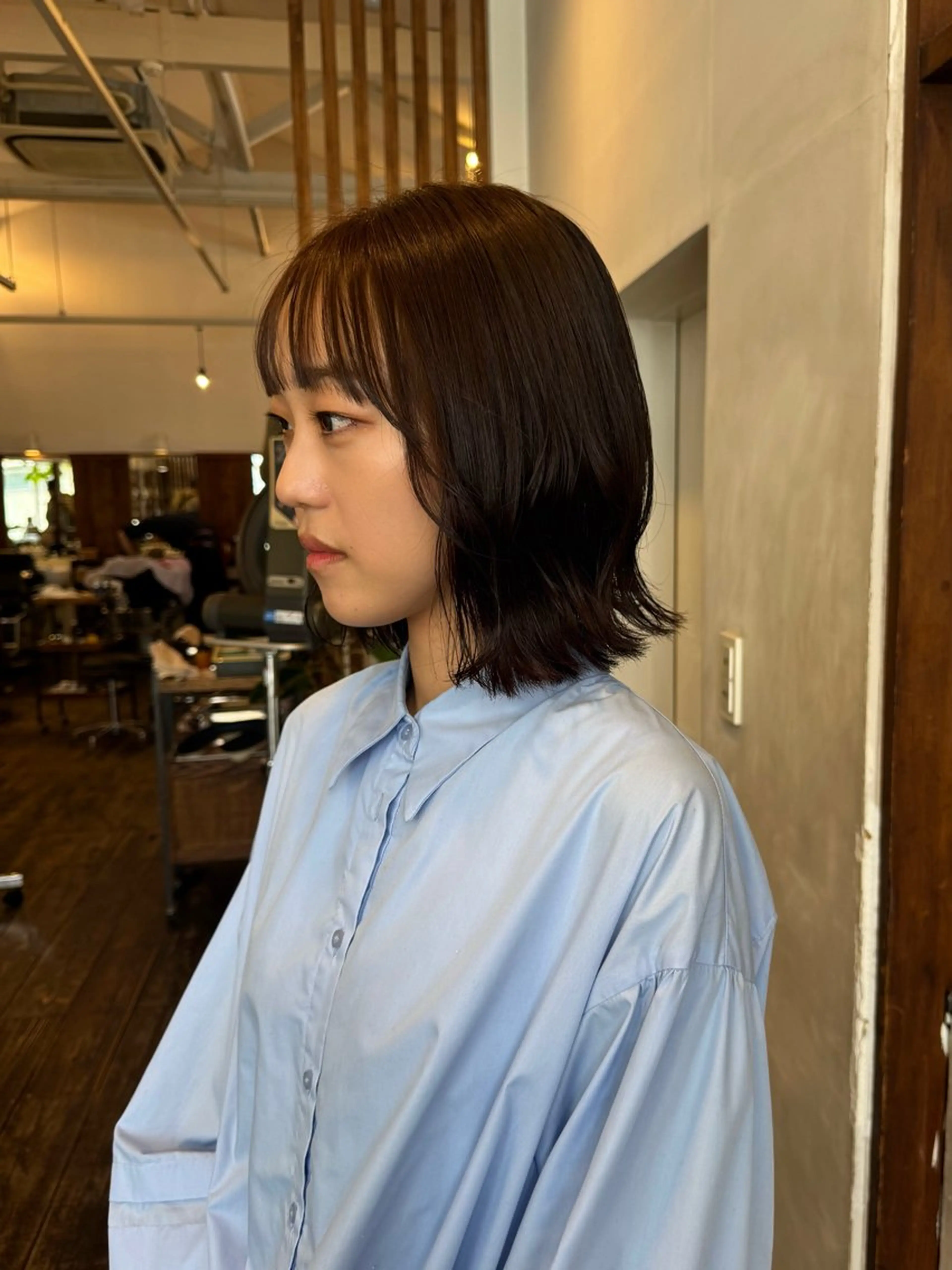 ミディアム カット MOK大阪梅田店 Asahiのヘアスタイル