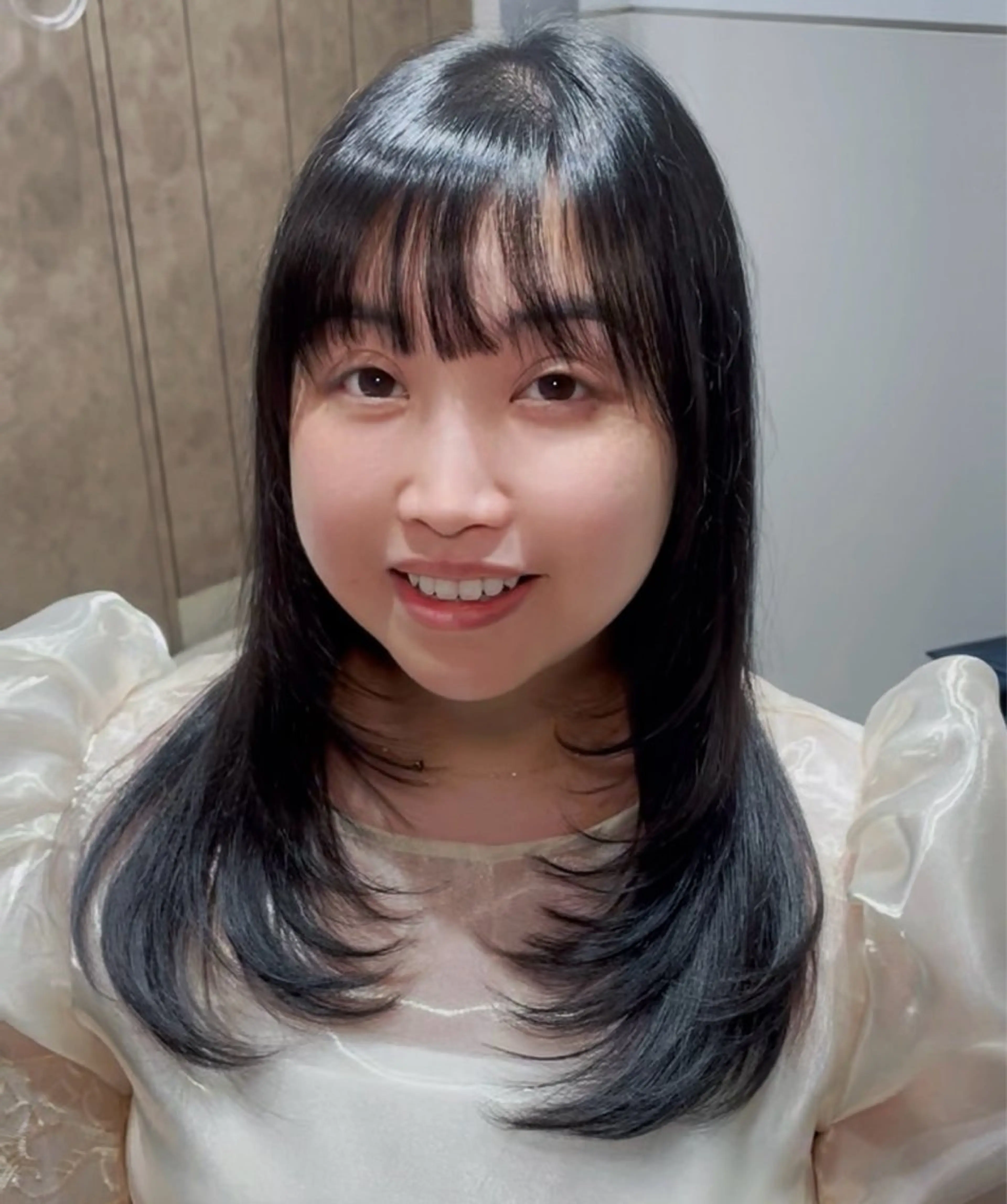 セミロング レイヤーカット カット 海外ヘア🇺🇸✨ 恵比寿　MIYUKIのヘアスタイル