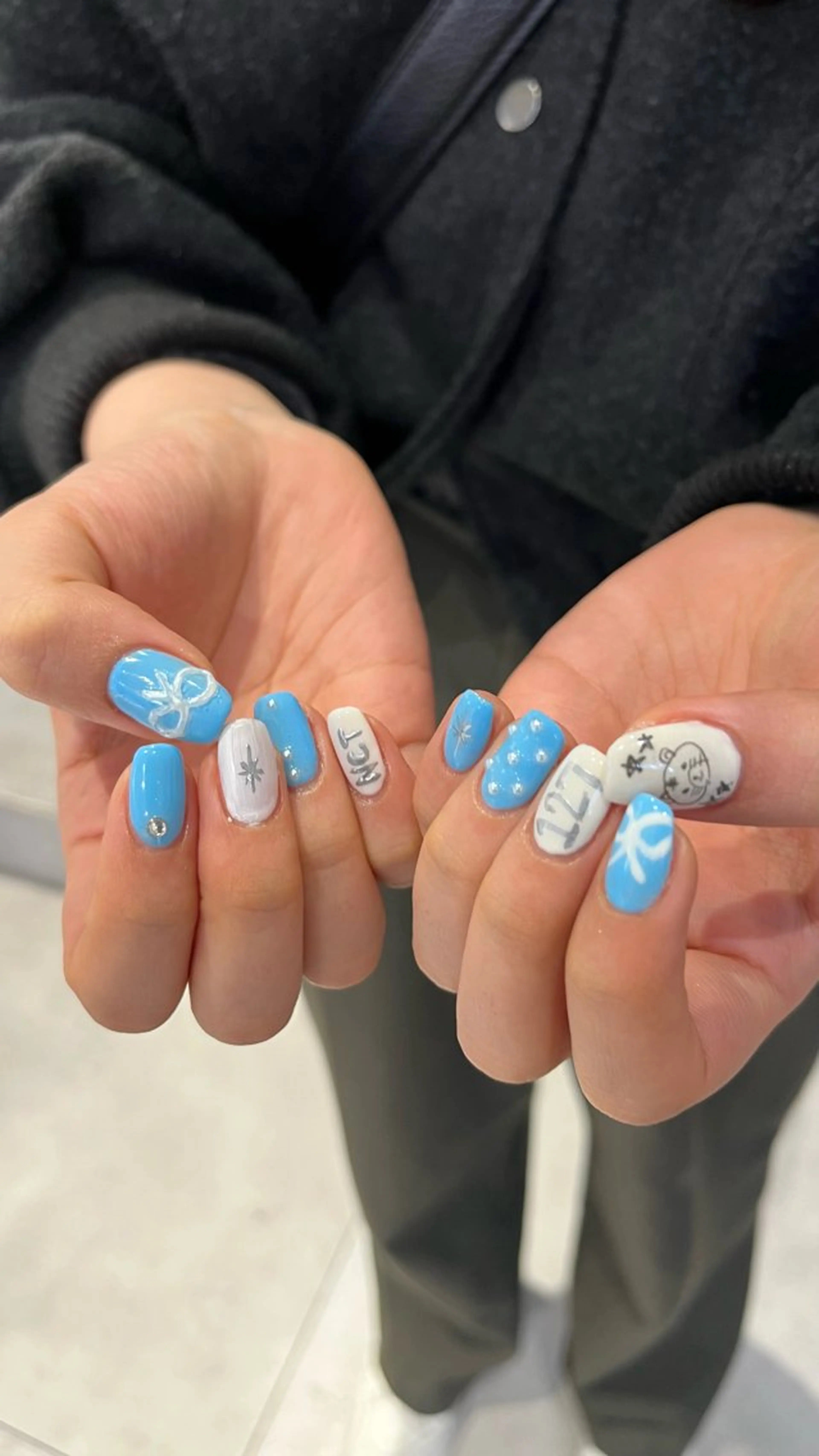 ネイル ハンドネイル メンズパーマ/ メッシュ📍ﾕﾘのヘアスタイル