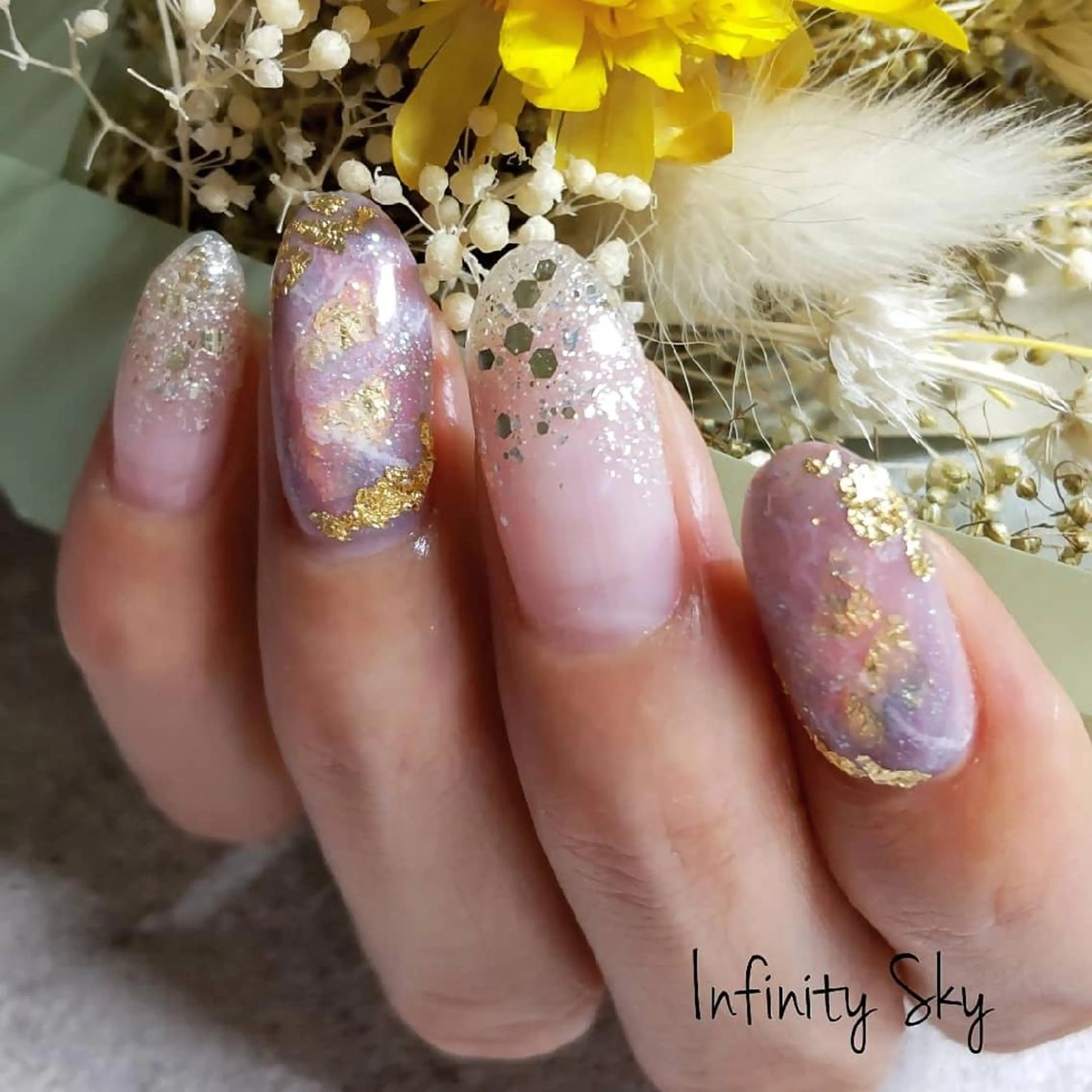 ネイル ハンドネイル infinity skyのネイルデザイン