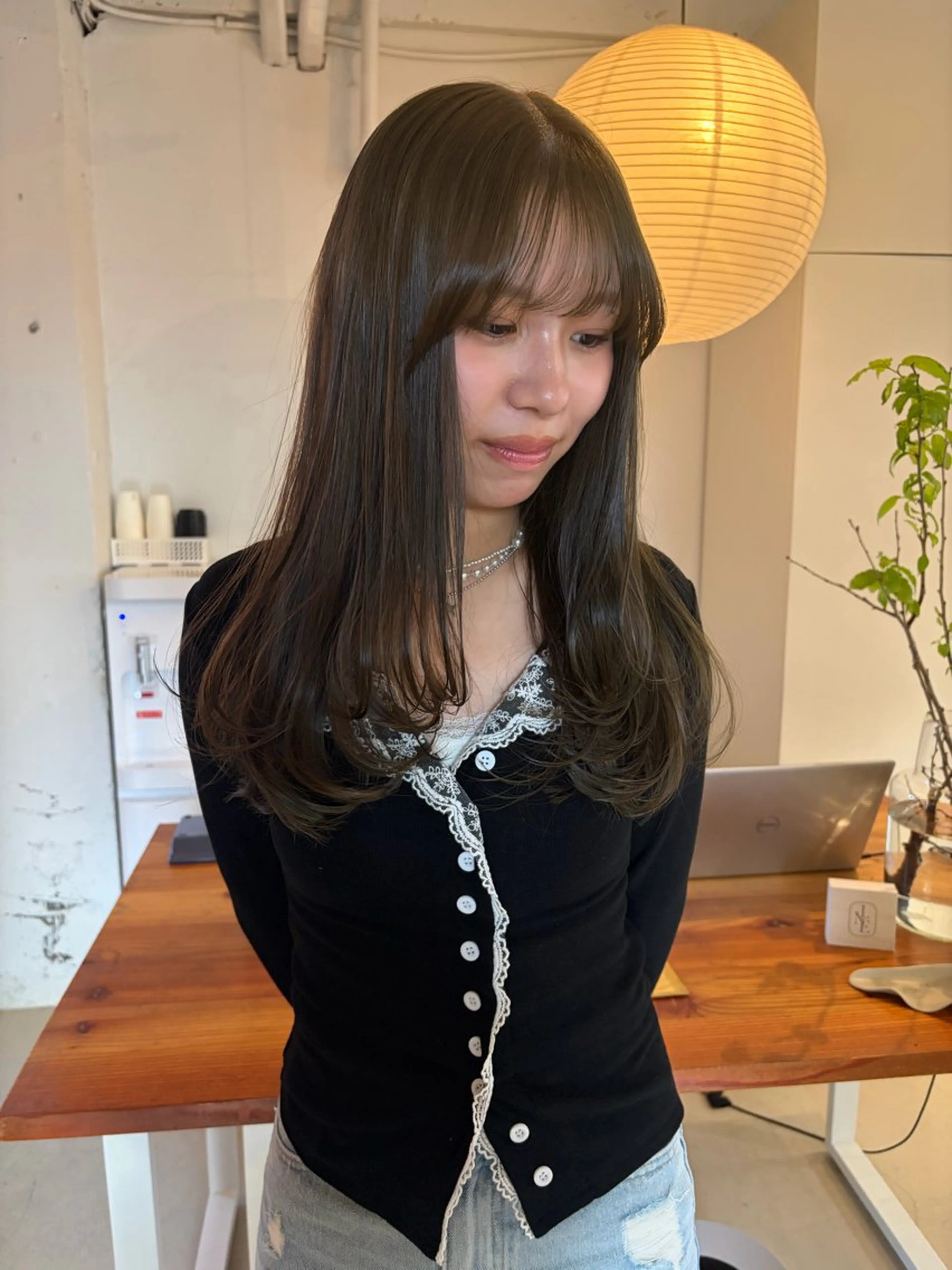 セミロング ヘアカラー トリートメント 横浜美容室LINE /古賀紅音🍃のヘアスタイル