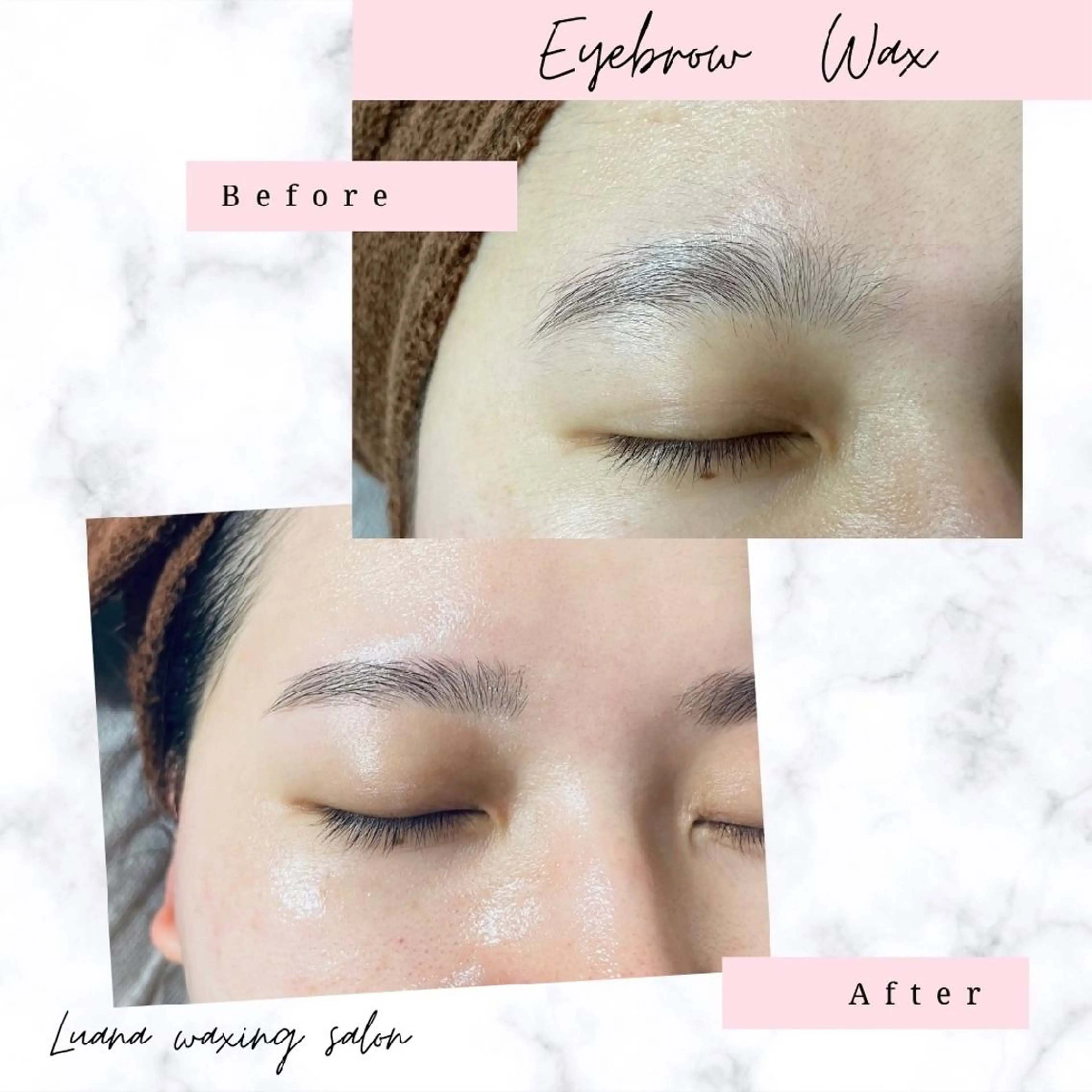 アイブロウ 眉毛ワックス脱毛 Luana wax 🐚根本のエステ・リラクイメージ