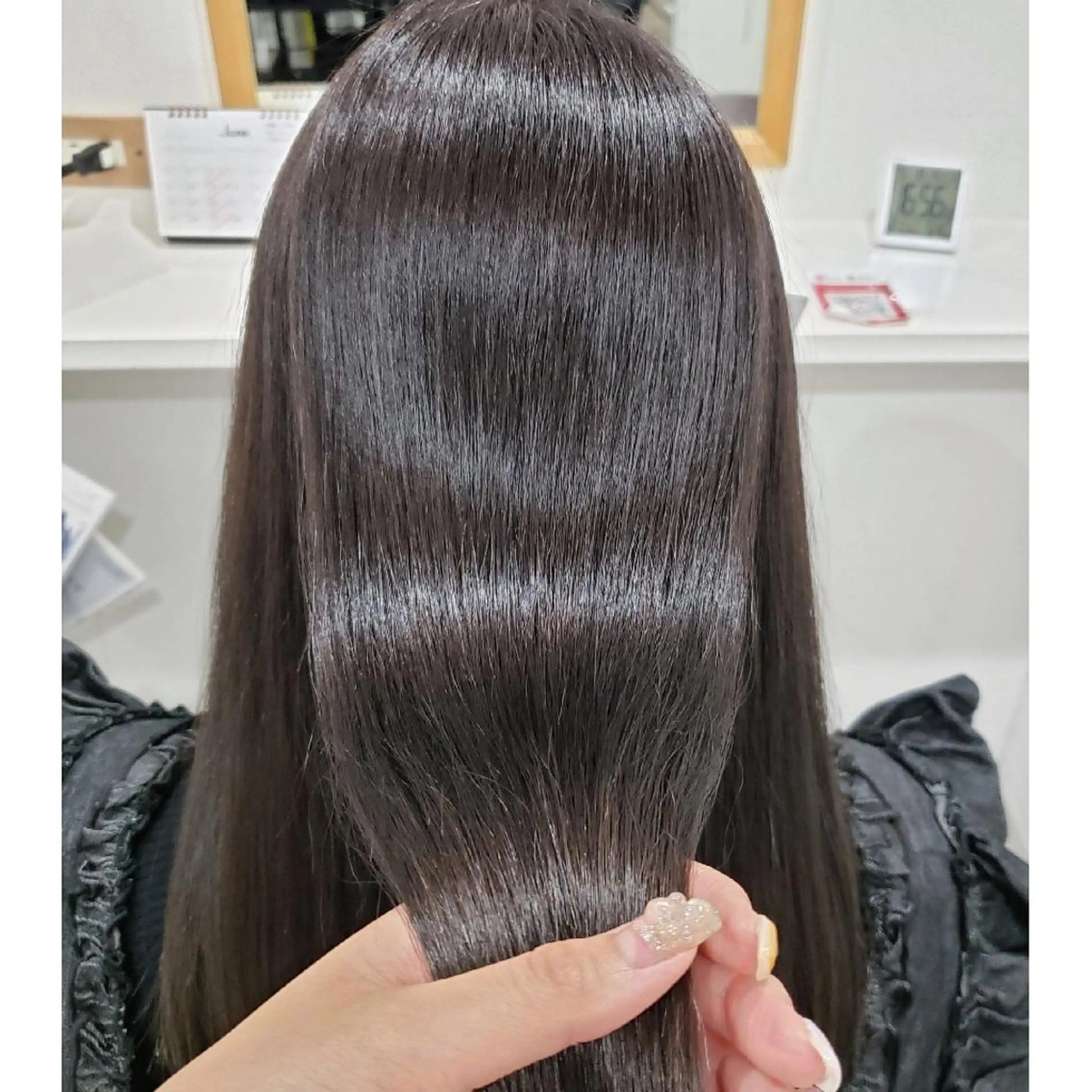 ロング カラー ベージュカラー オリーブベージュ 髪質改善 縮毛矯正 トリートメント カット ヘアカラー 縮毛矯正 髪質改善サロン🍃 AIRI のヘアスタイル